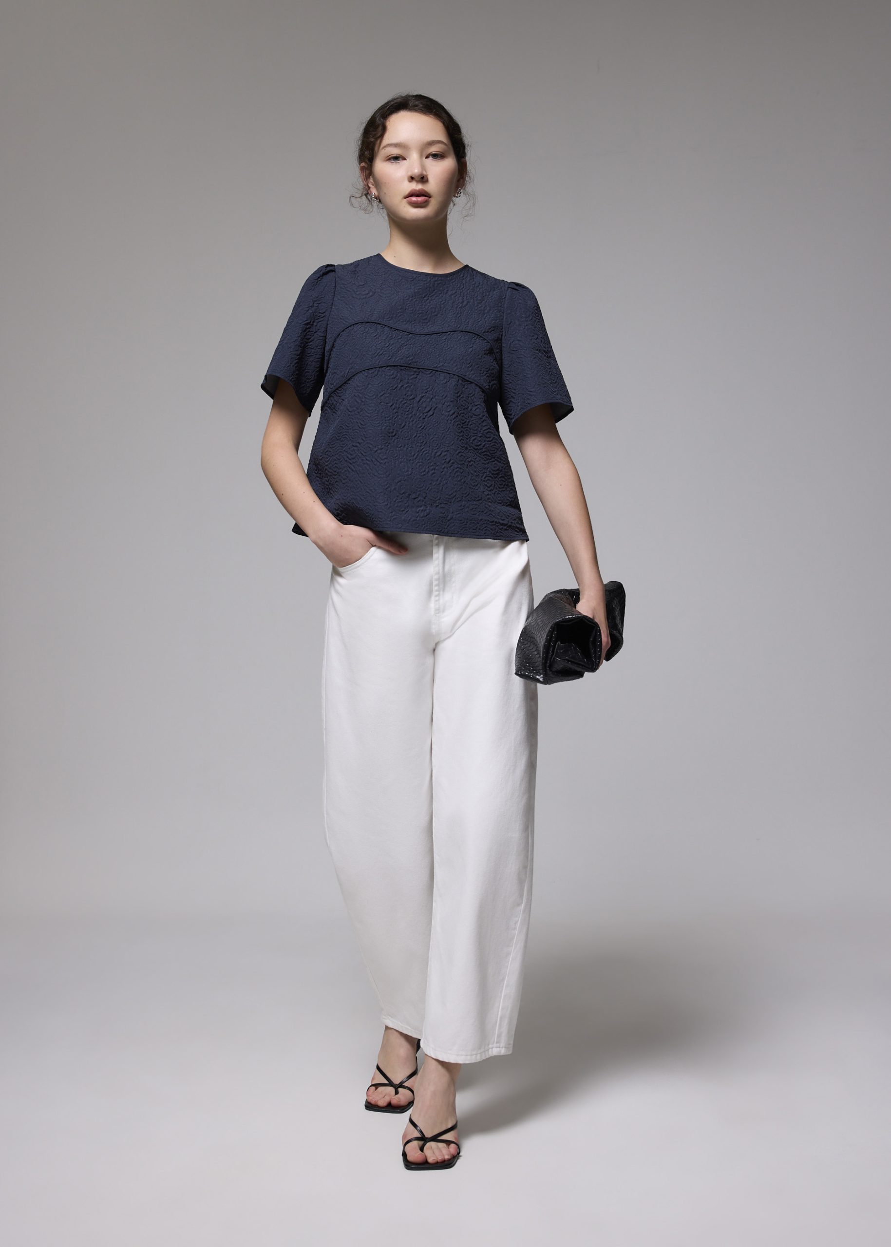 Embossed Jacquard Shell Top - Image 8