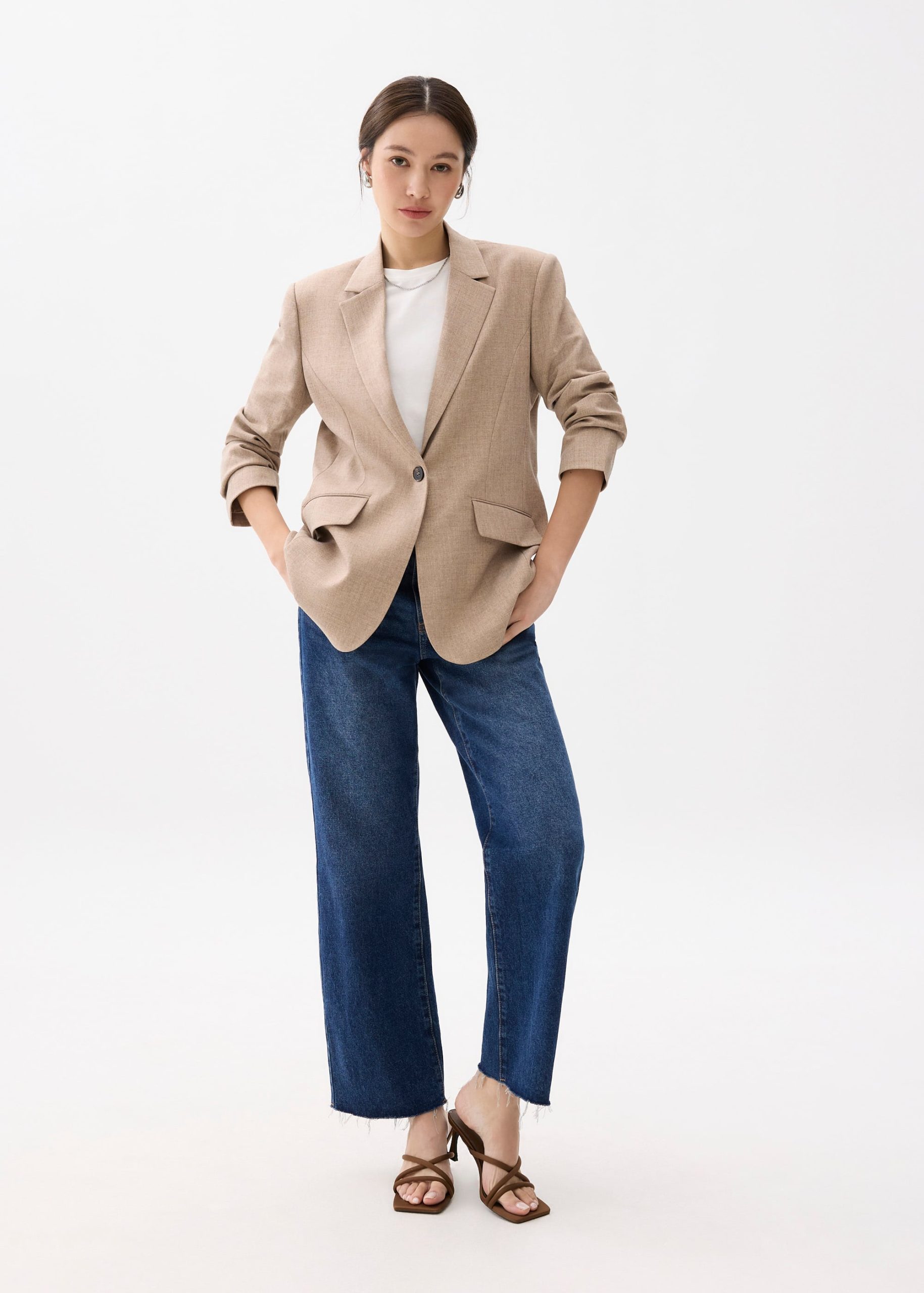 RuchedReady® Rachel Melange Blazer
