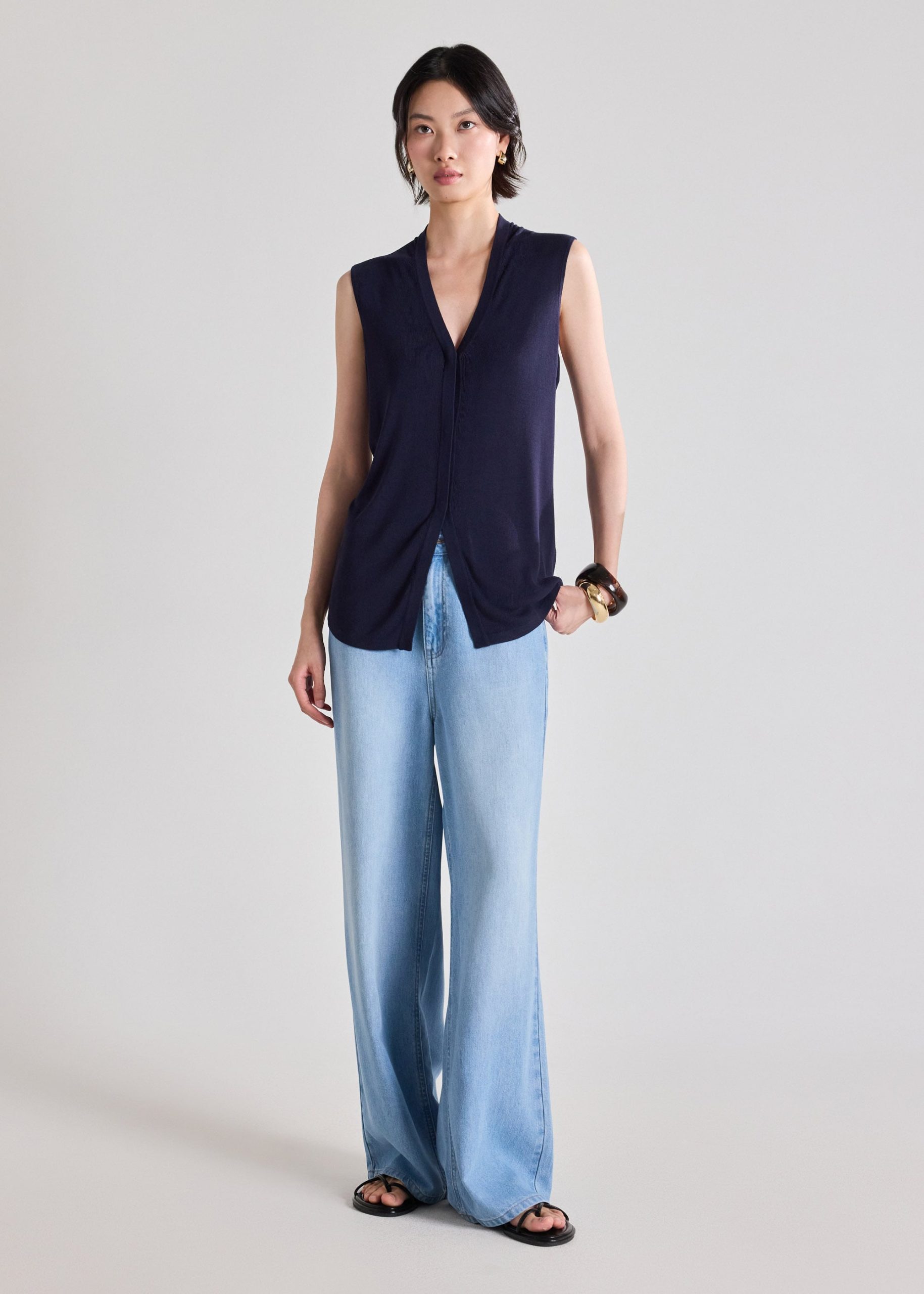 Chuan Soft Knit Long Vest - Image 2