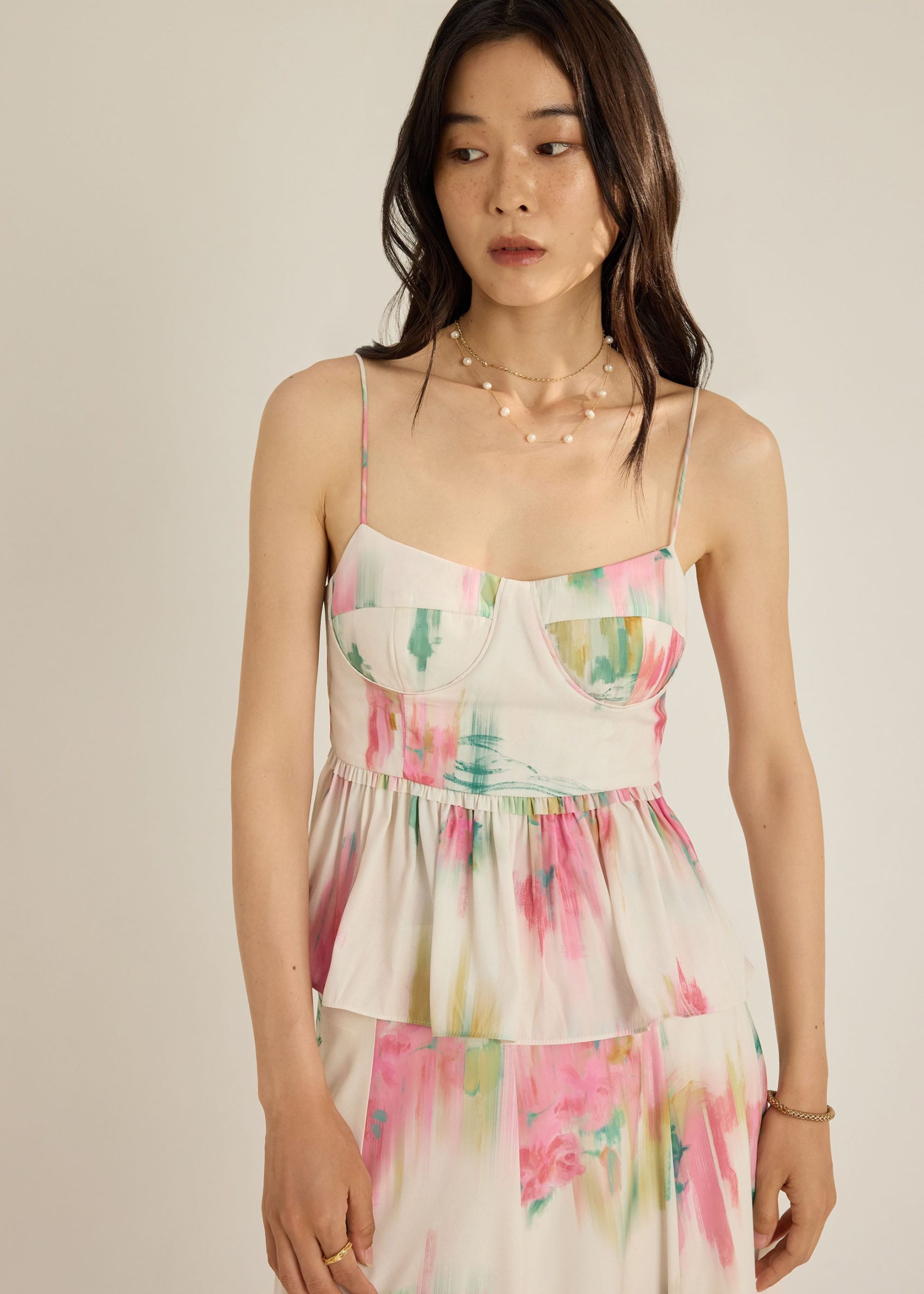 Peplum Camisole in Summer Haze - Image 6