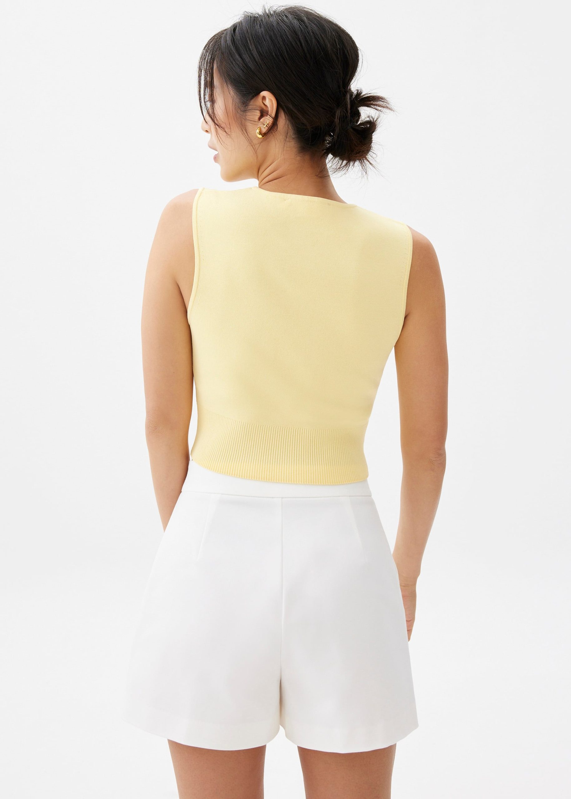 Sree Knit V-neck Crop Top - Image 16