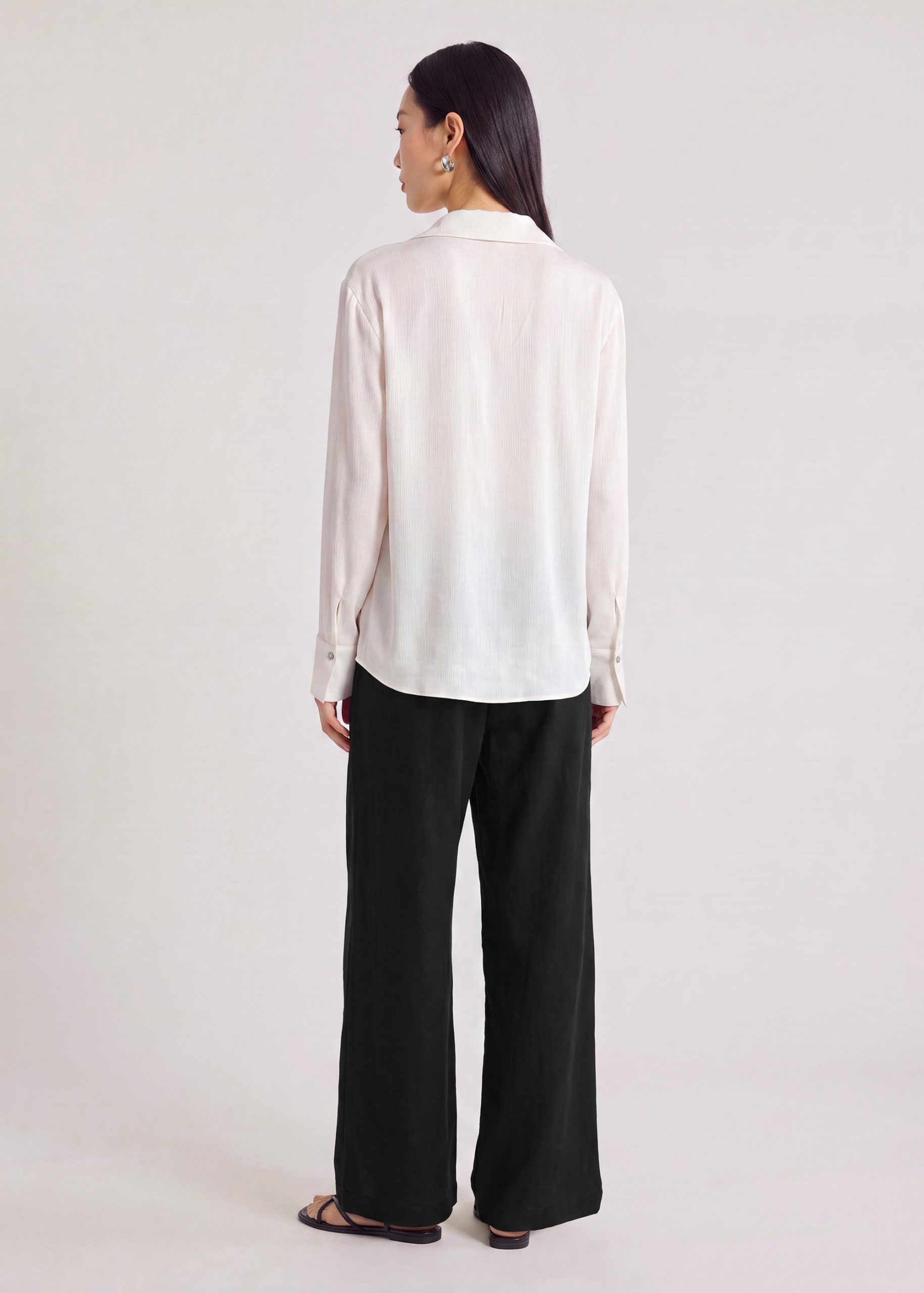 RuchedReady® Crinkle Satin Shirt - Image 4