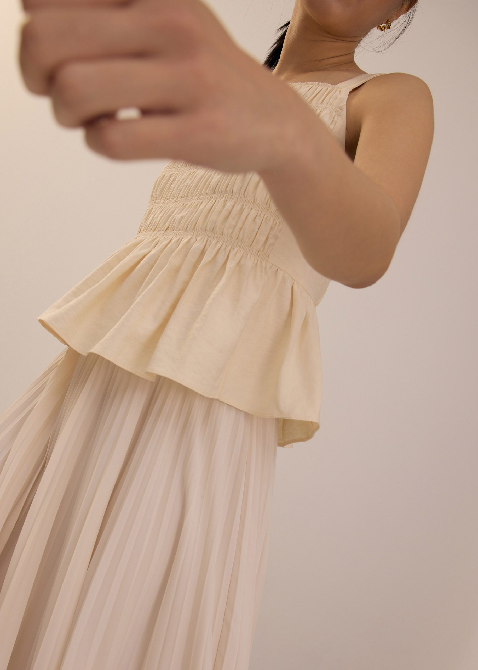 Square Neck Peplum Top - Image 8