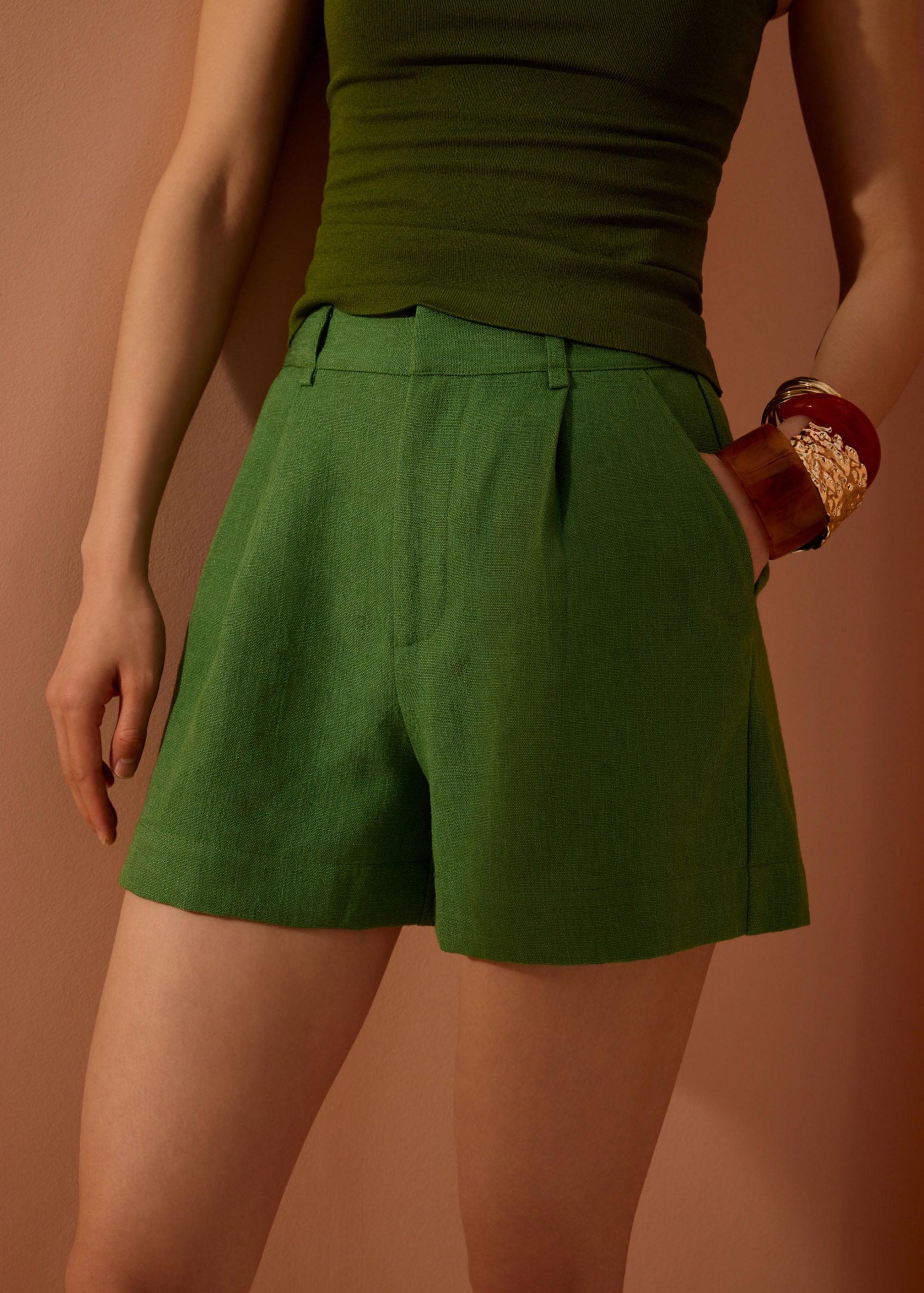 Frankie Textured Classic Bermuda Shorts - Image 17