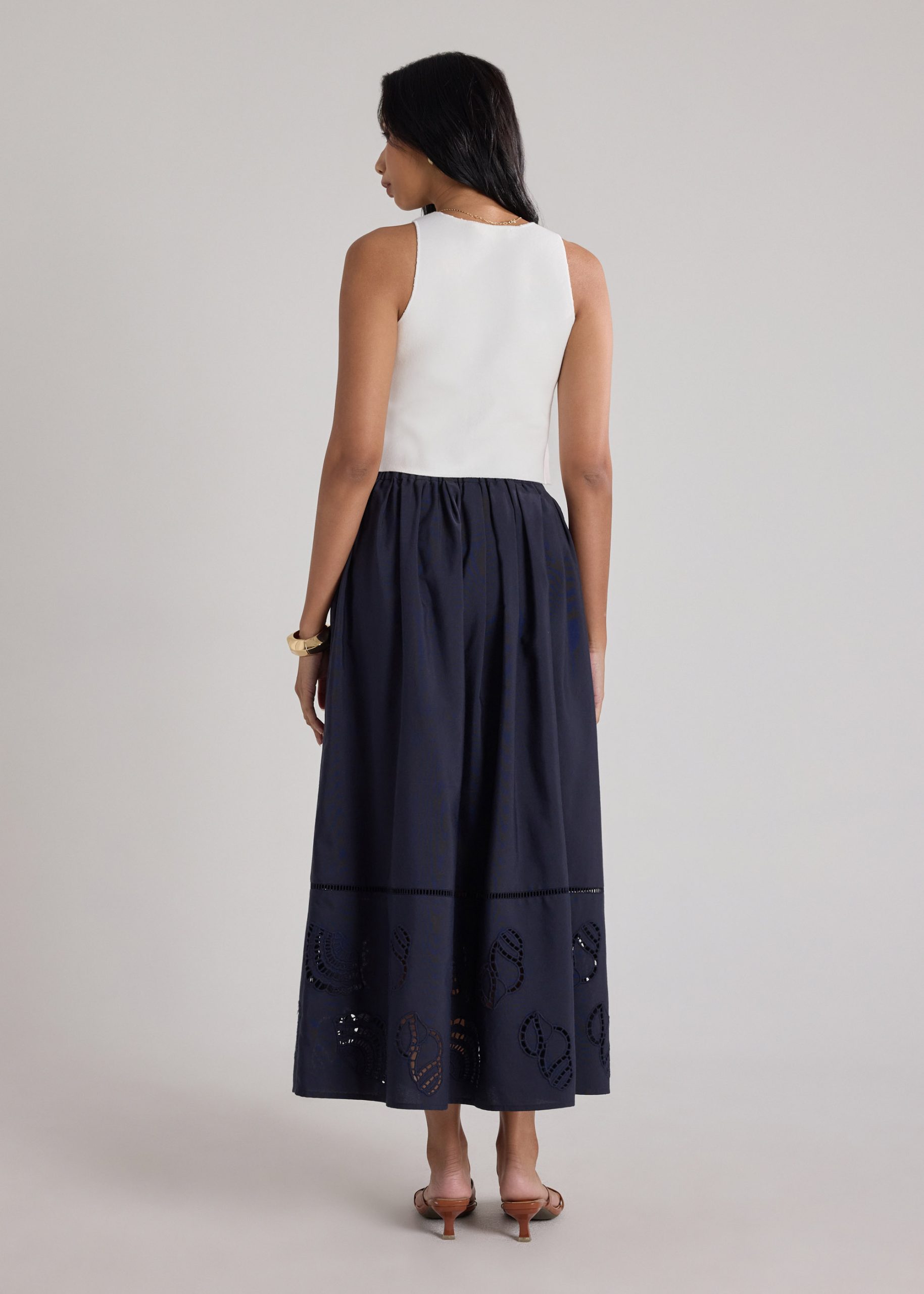 Flare Skirt in Tidal Escape Broderie - Image 3