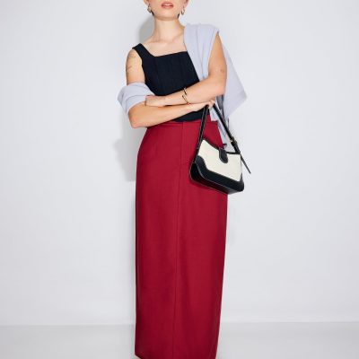 Pevita Tailored Column Maxi Skirt