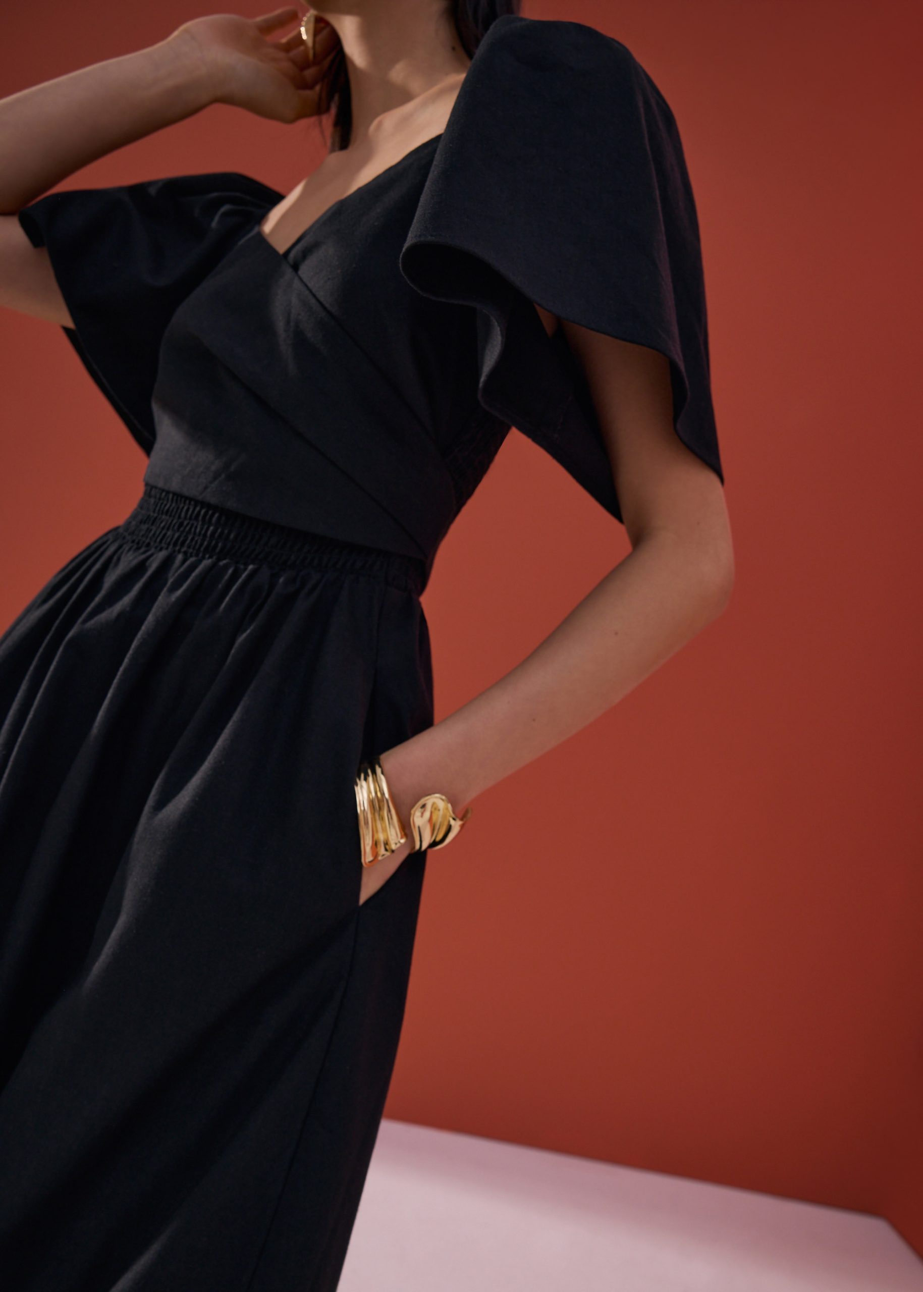 Reversible Bell Sleeve Fit & Flare Midaxi Dress - Image 3