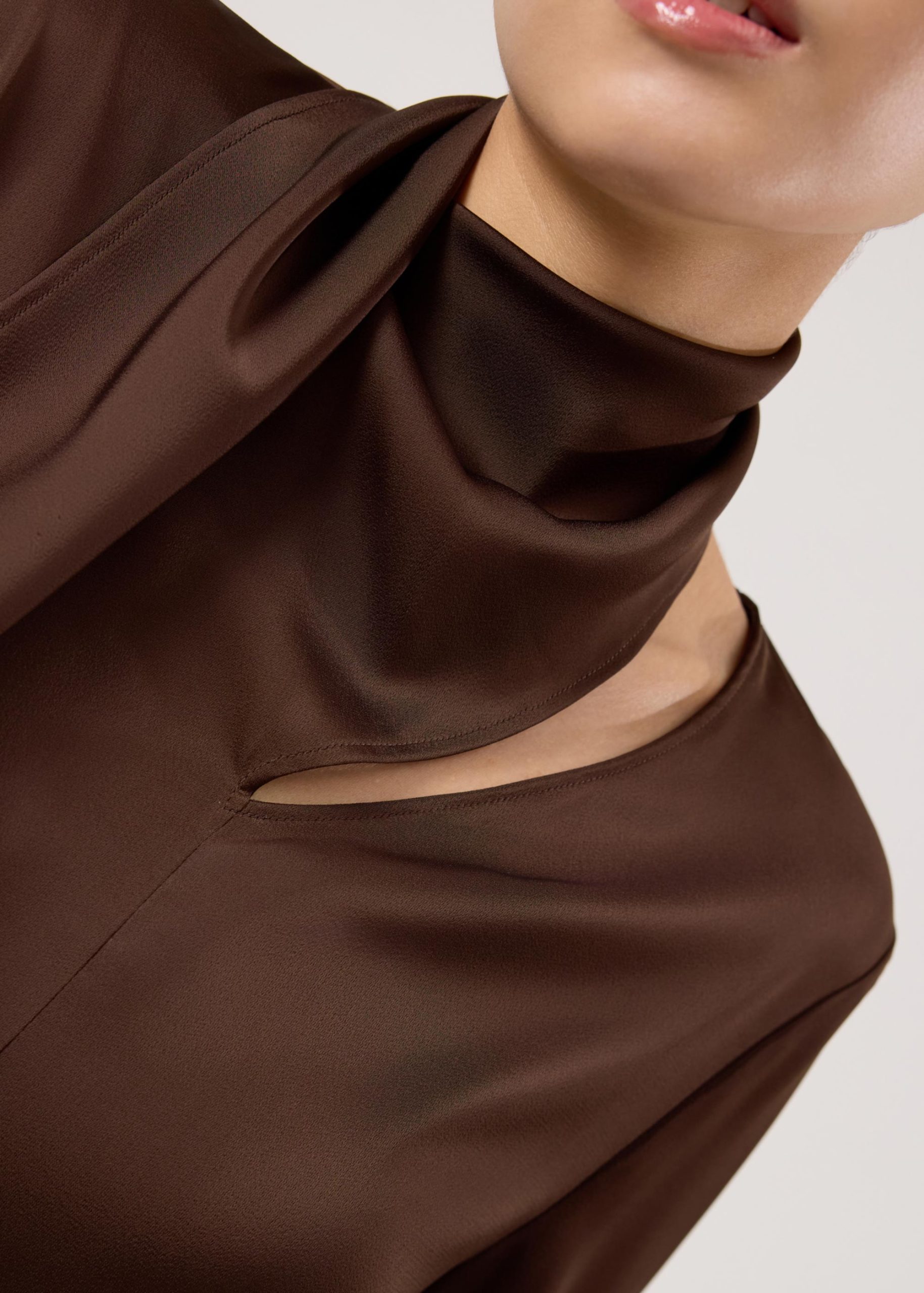 RuchedReady® Yejin Satin Sash Asymmetric Top - Image 9