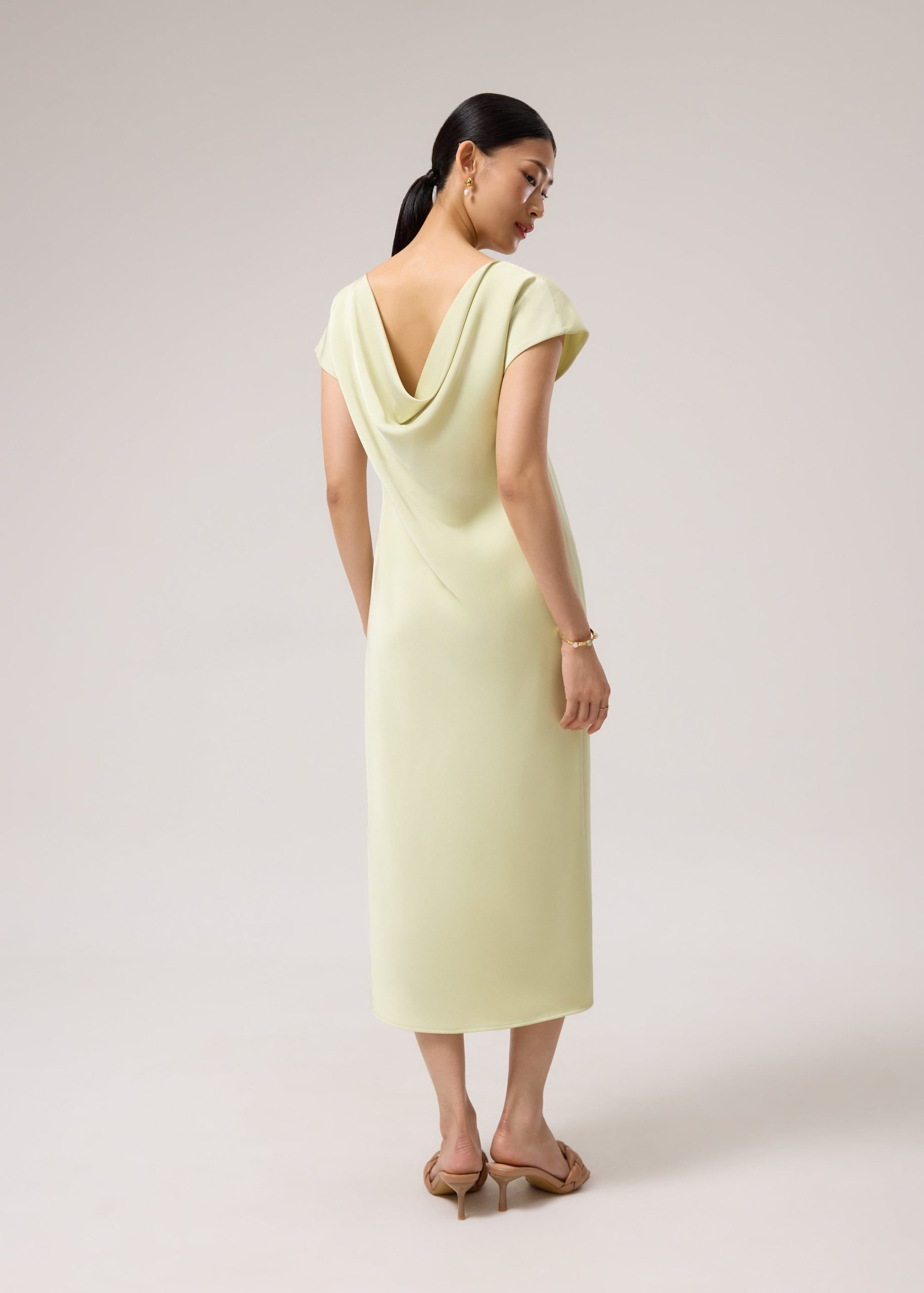 Satin Bias Cut Midaxi Dress - Image 20