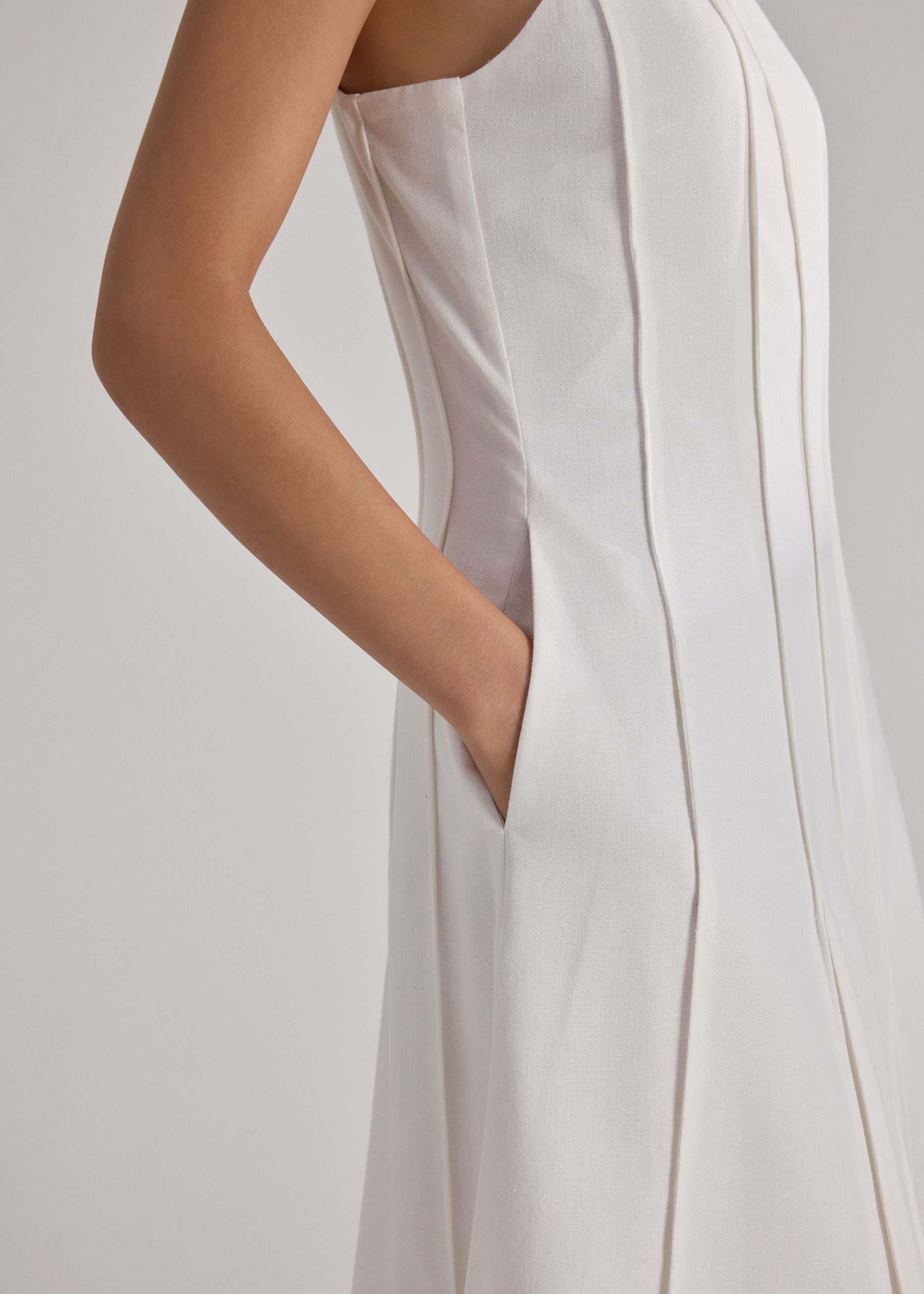 Pintuck Fit & Flare Dress - Image 10