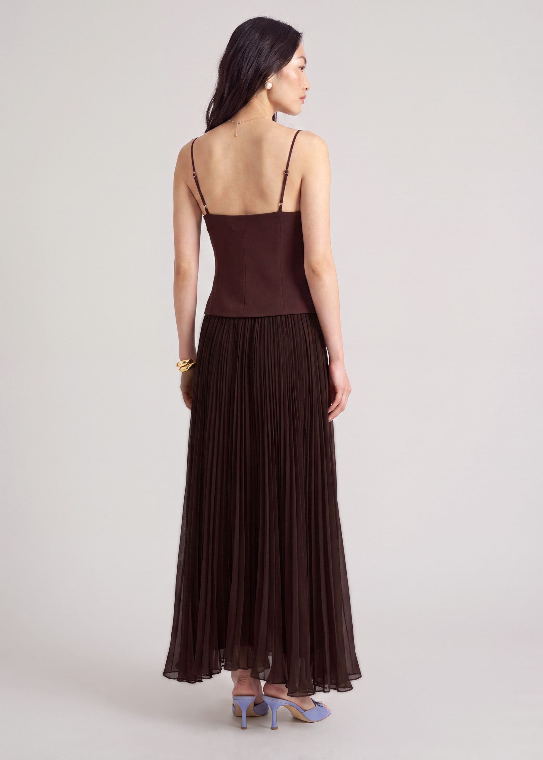 Pleated Fit & Flare Dress - Image 17