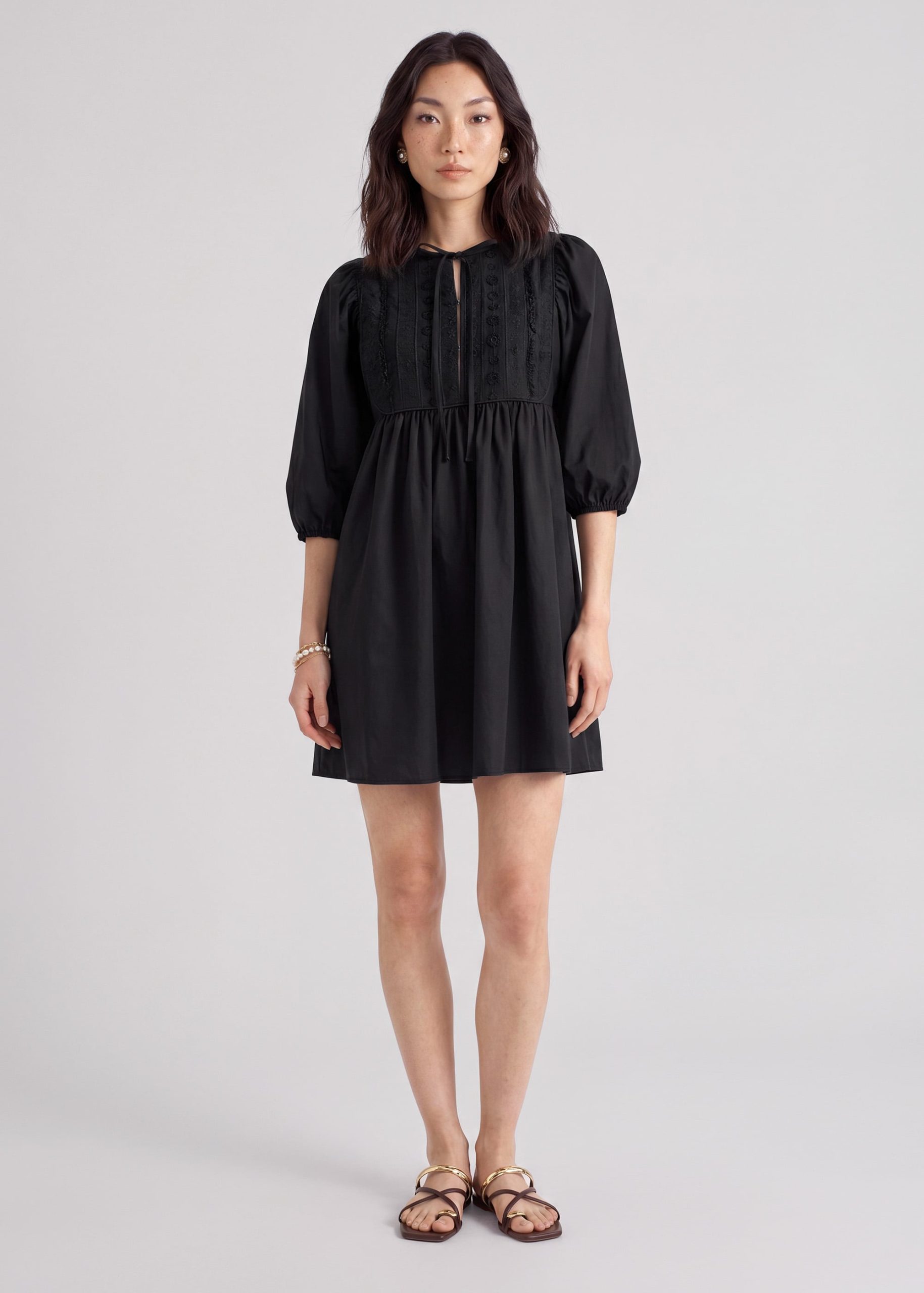 Poplin Babydoll Dress - Image 2