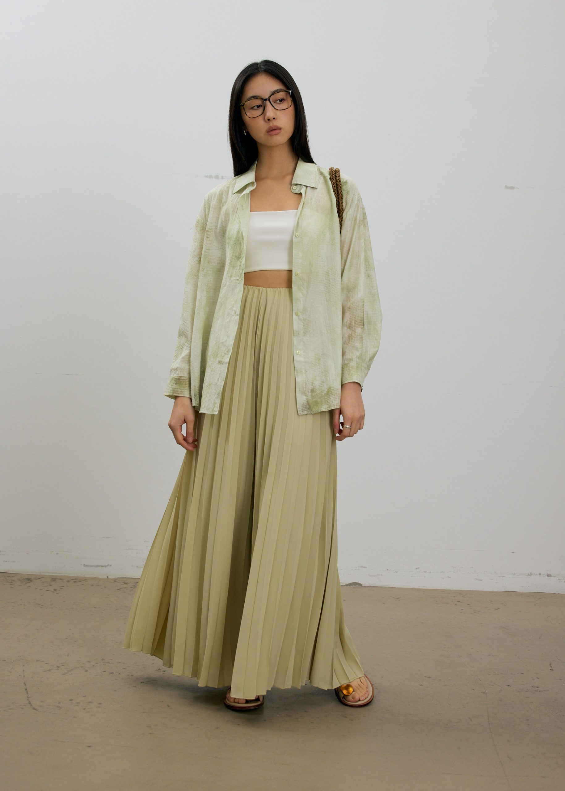 Oversized Abstract Collared Shirt - Image 11