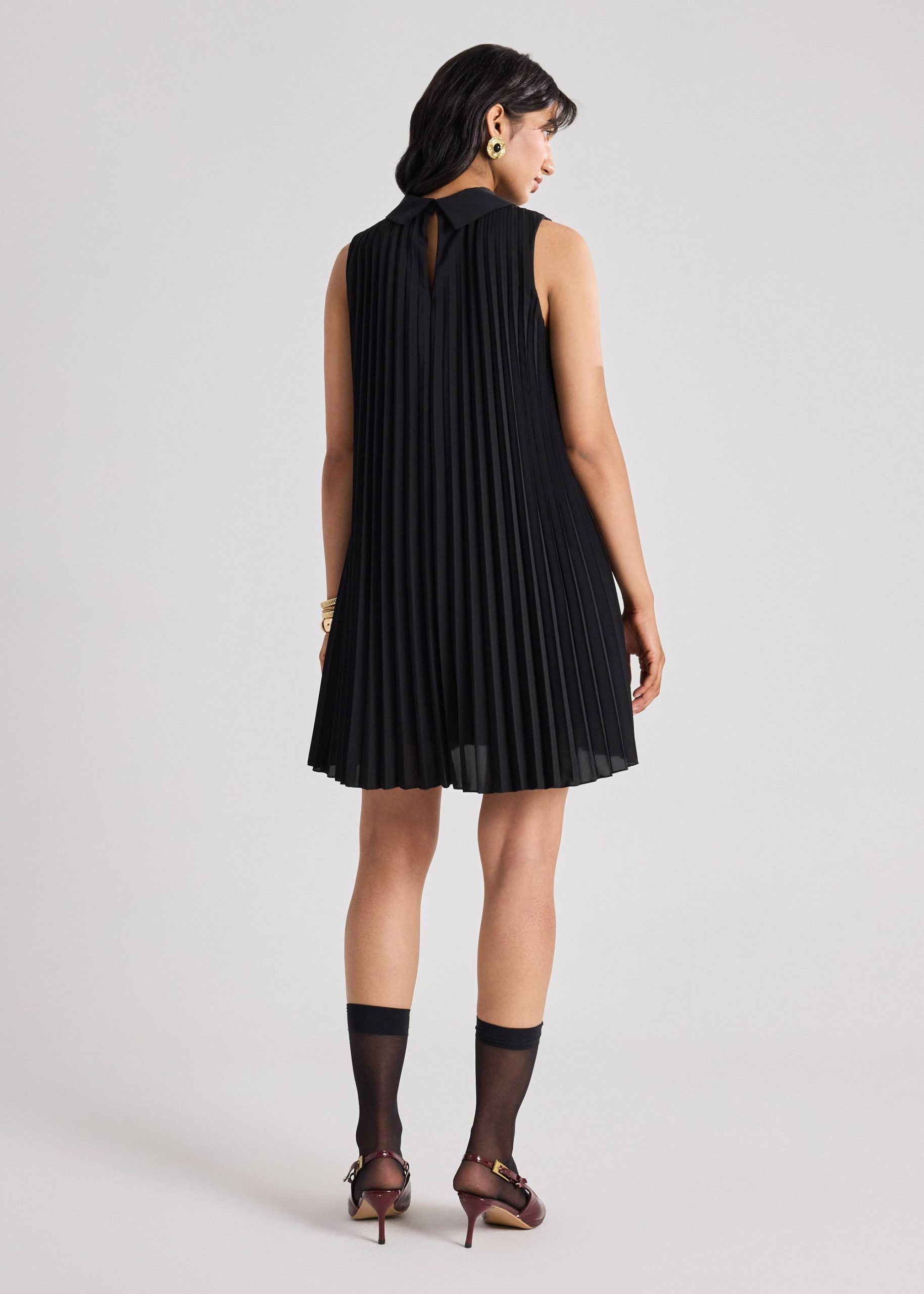 Umi Sunray Pleated Dress - Image 3