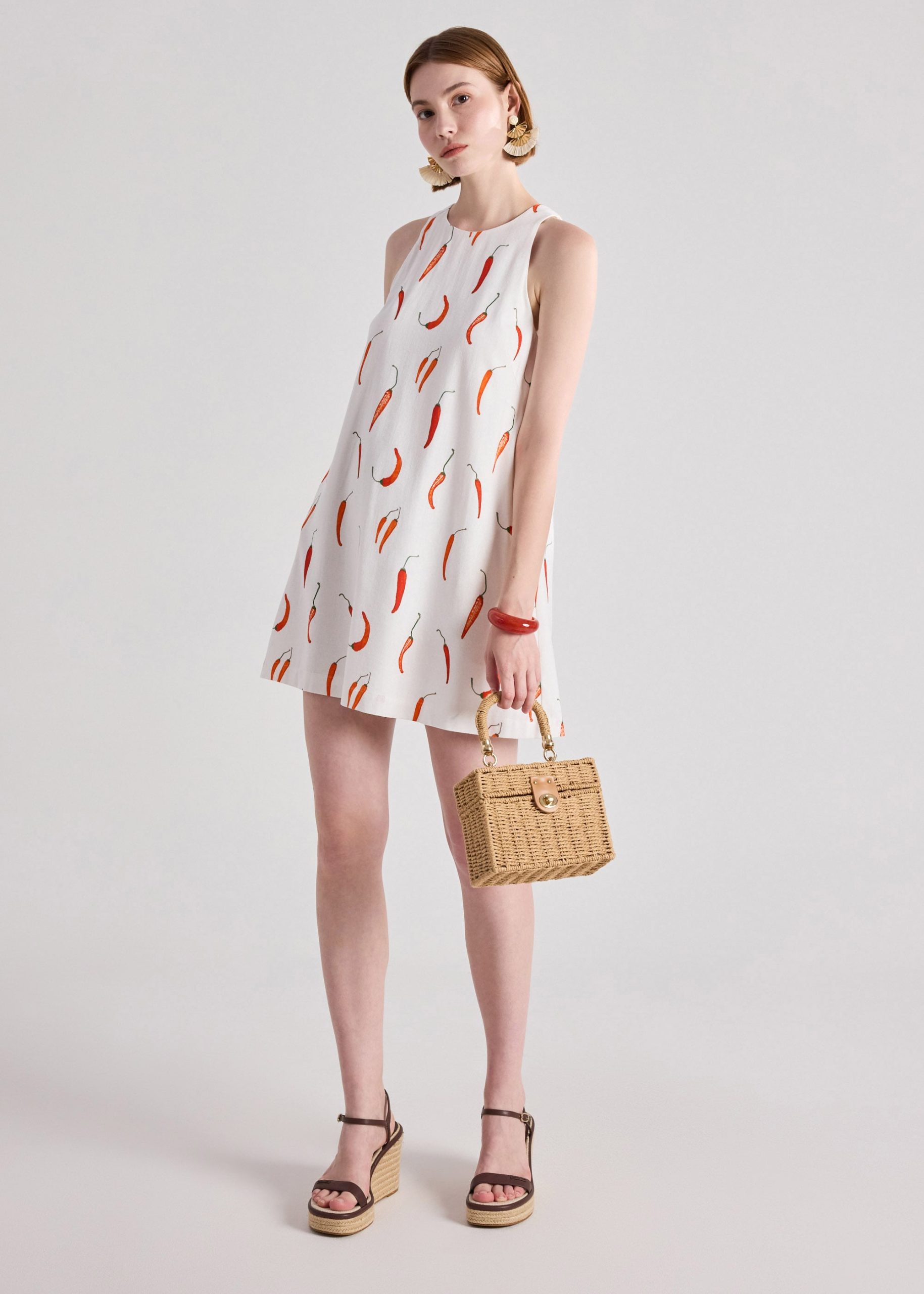 Round Neck Shift Dress - Image 2