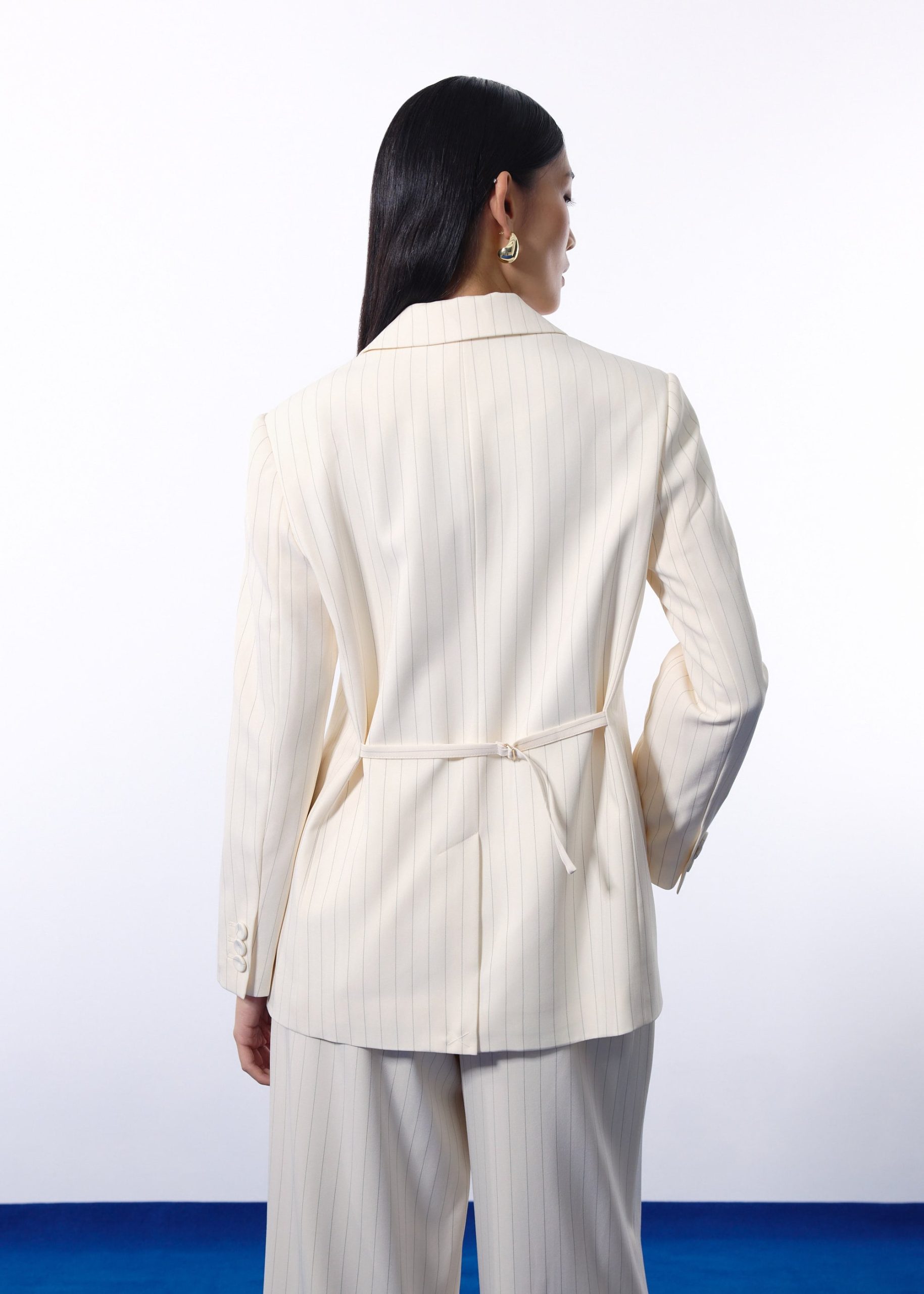 RuchedReady® Rachel Pinstripe Adjustable Waist Blazer - Image 21