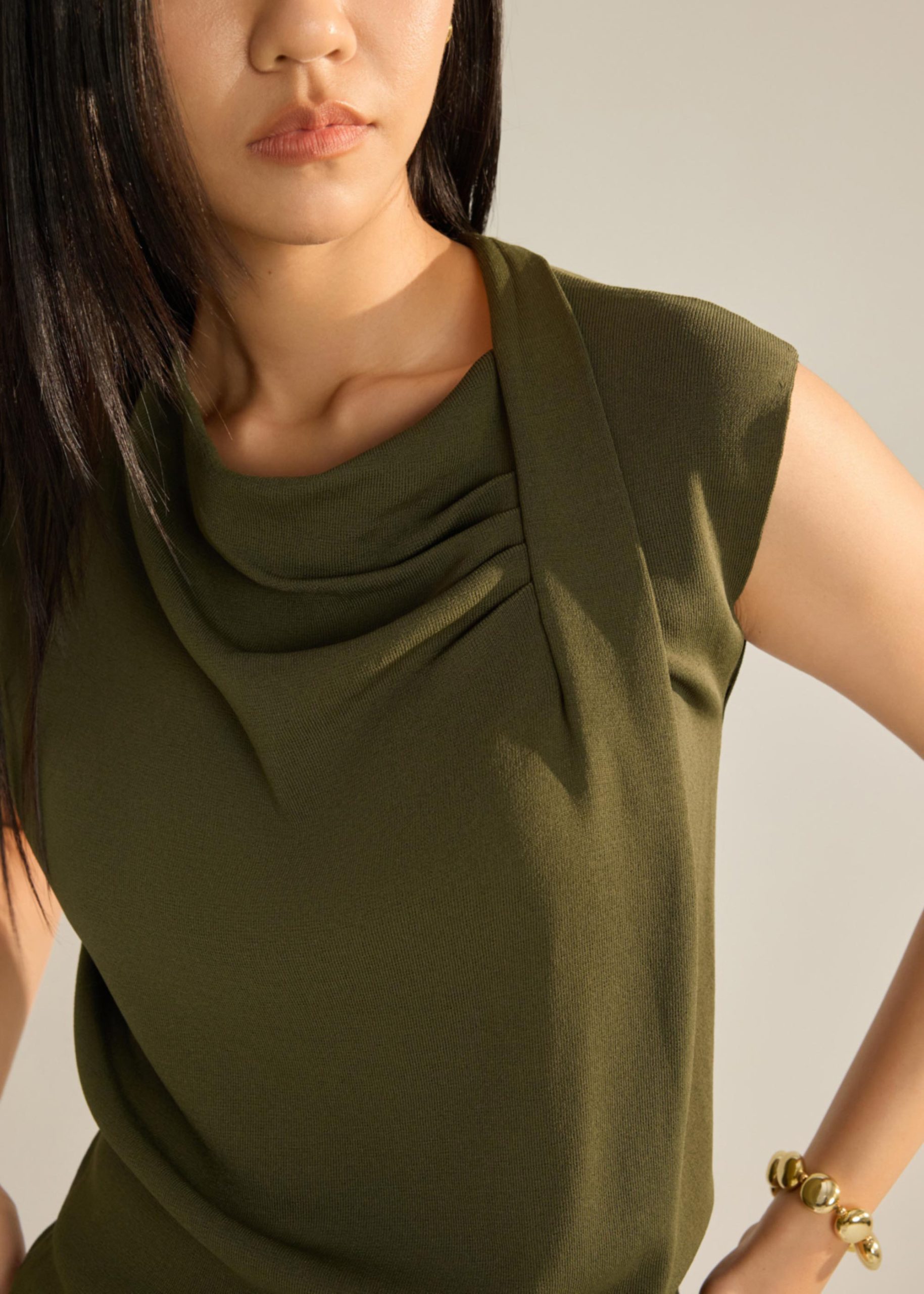 Chelsea Knit Cowl Neck Top - Image 8