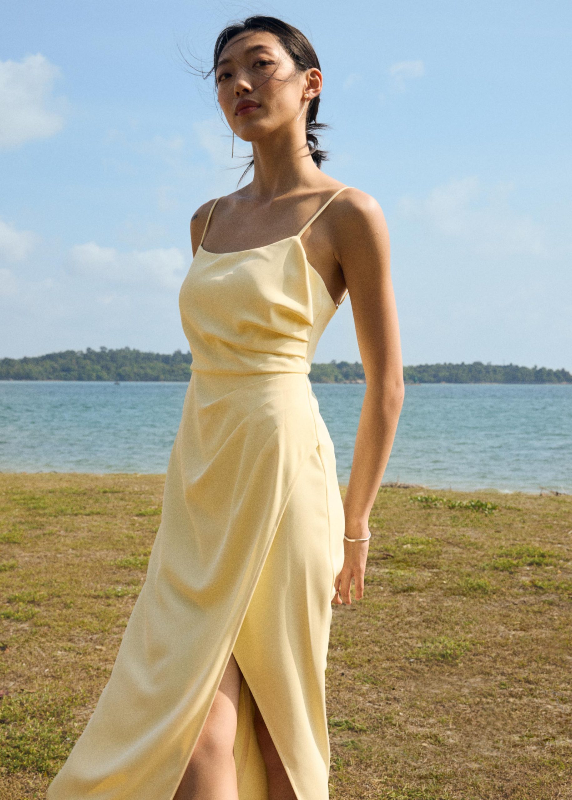BraFree by LB Crepe Side Pleat Dress - Image 22