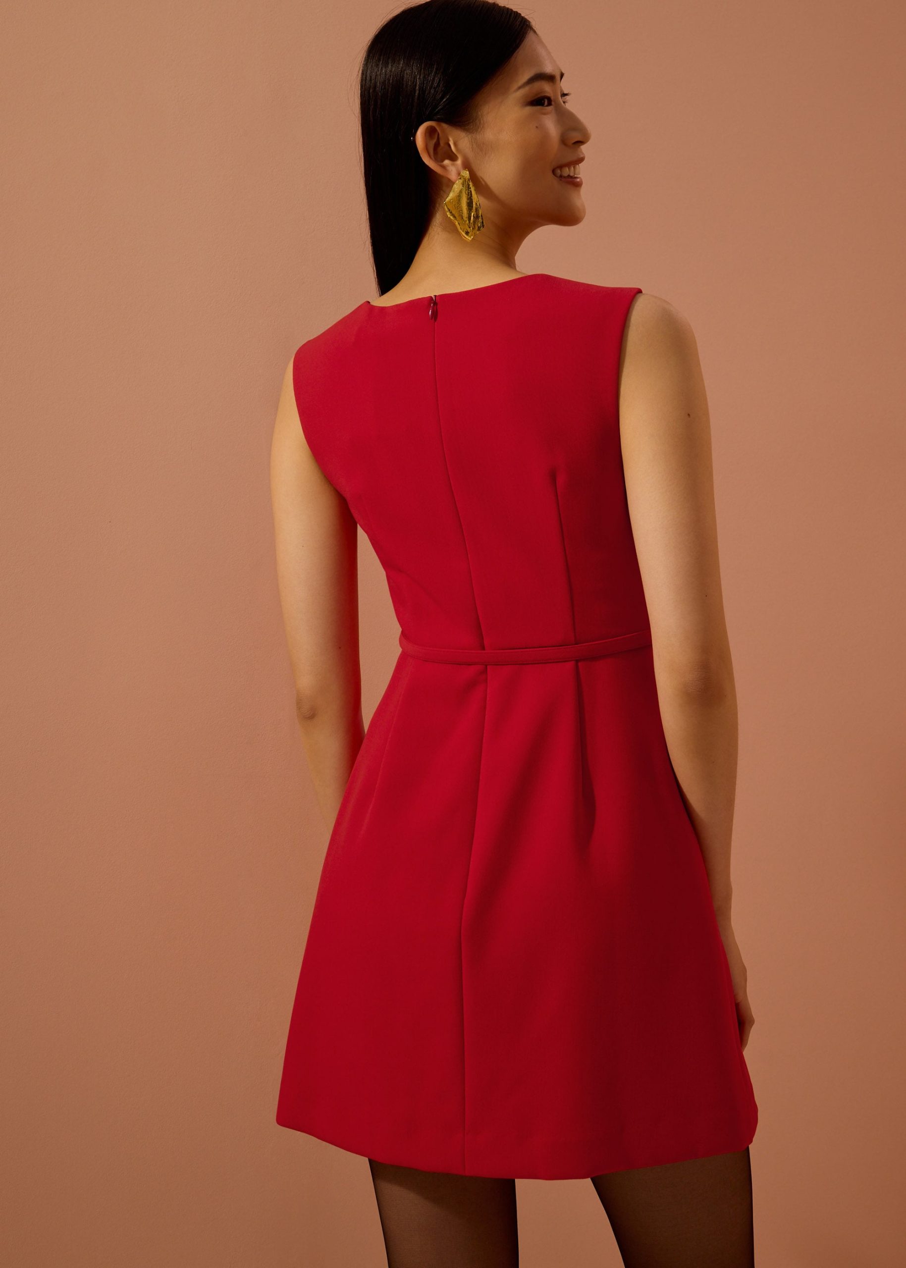 Sitti Belted A-Line Mini Dress - Image 16