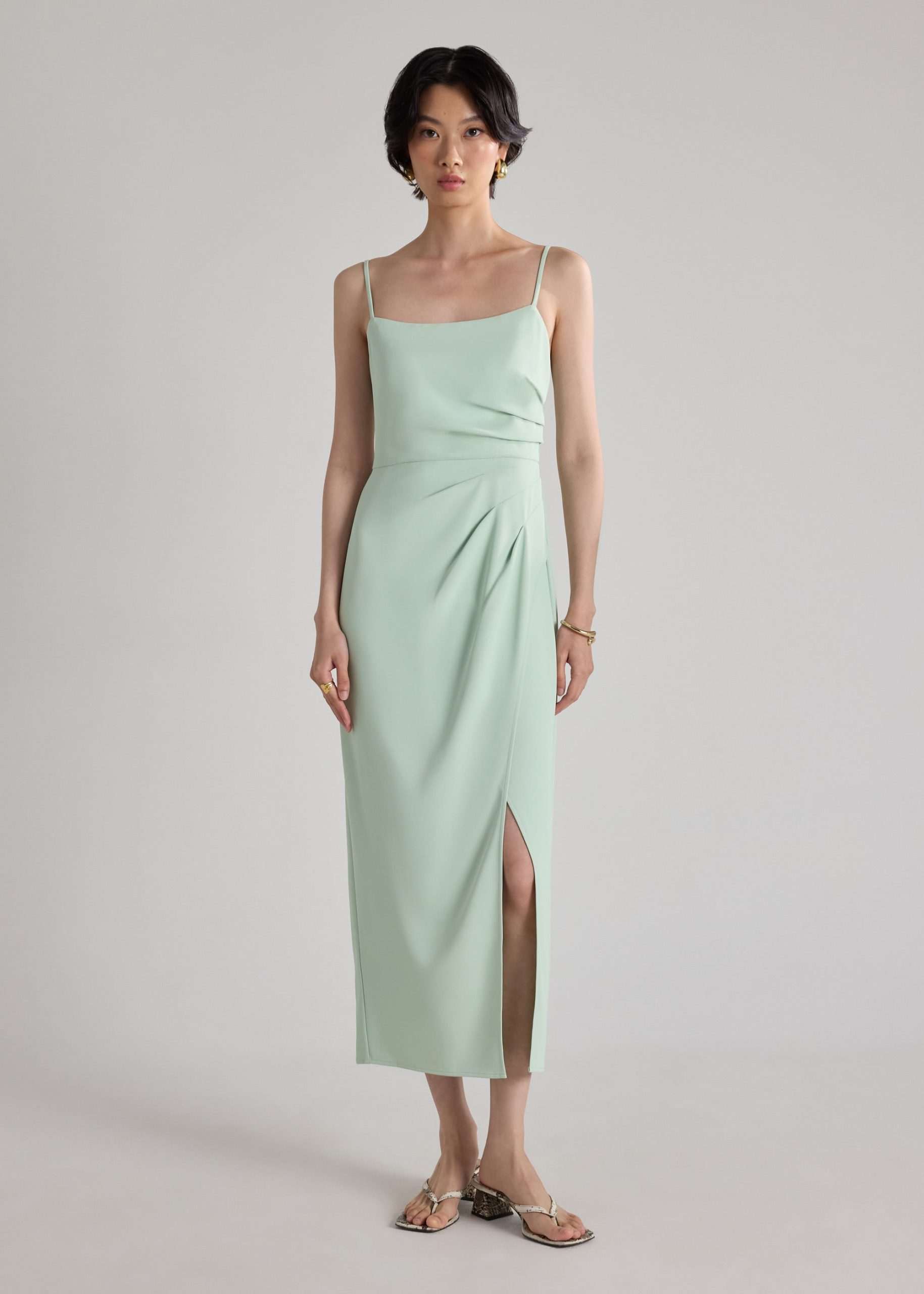 BraFree by LB Crepe Side Pleat Dress - Image 2