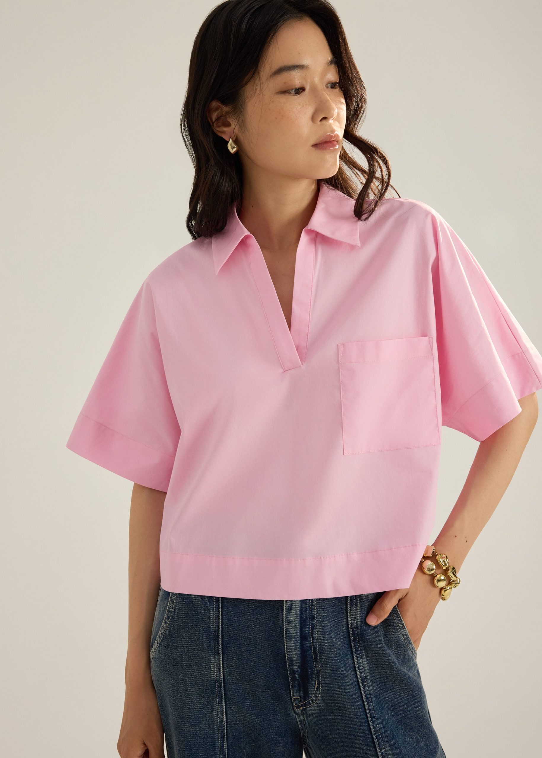 Maggie Cotton Relaxed Shirt - Image 12