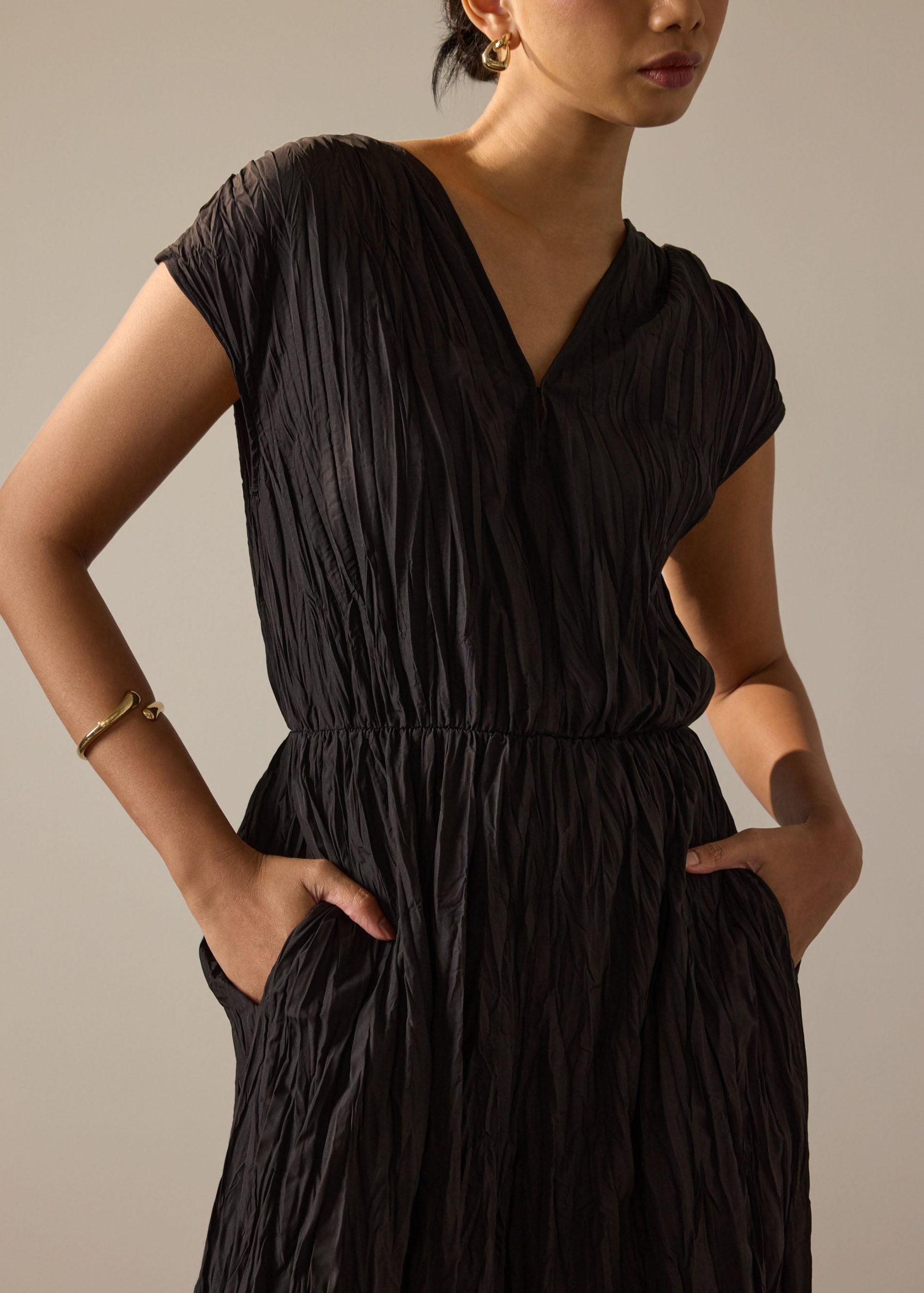 Crinkle Pleats Jumpsuit - Image 5