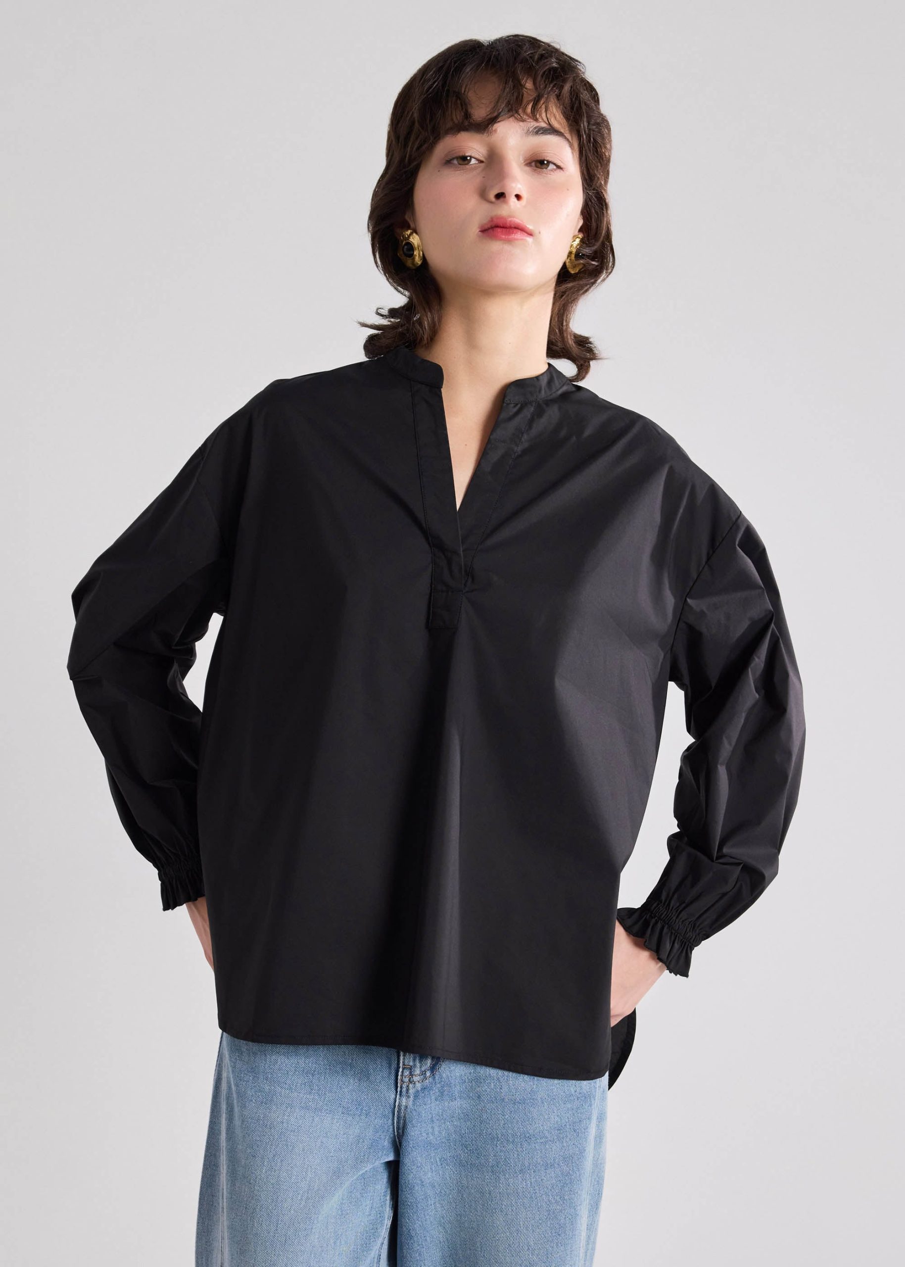 Oversized Puff Sleeve Shirt - Image 3