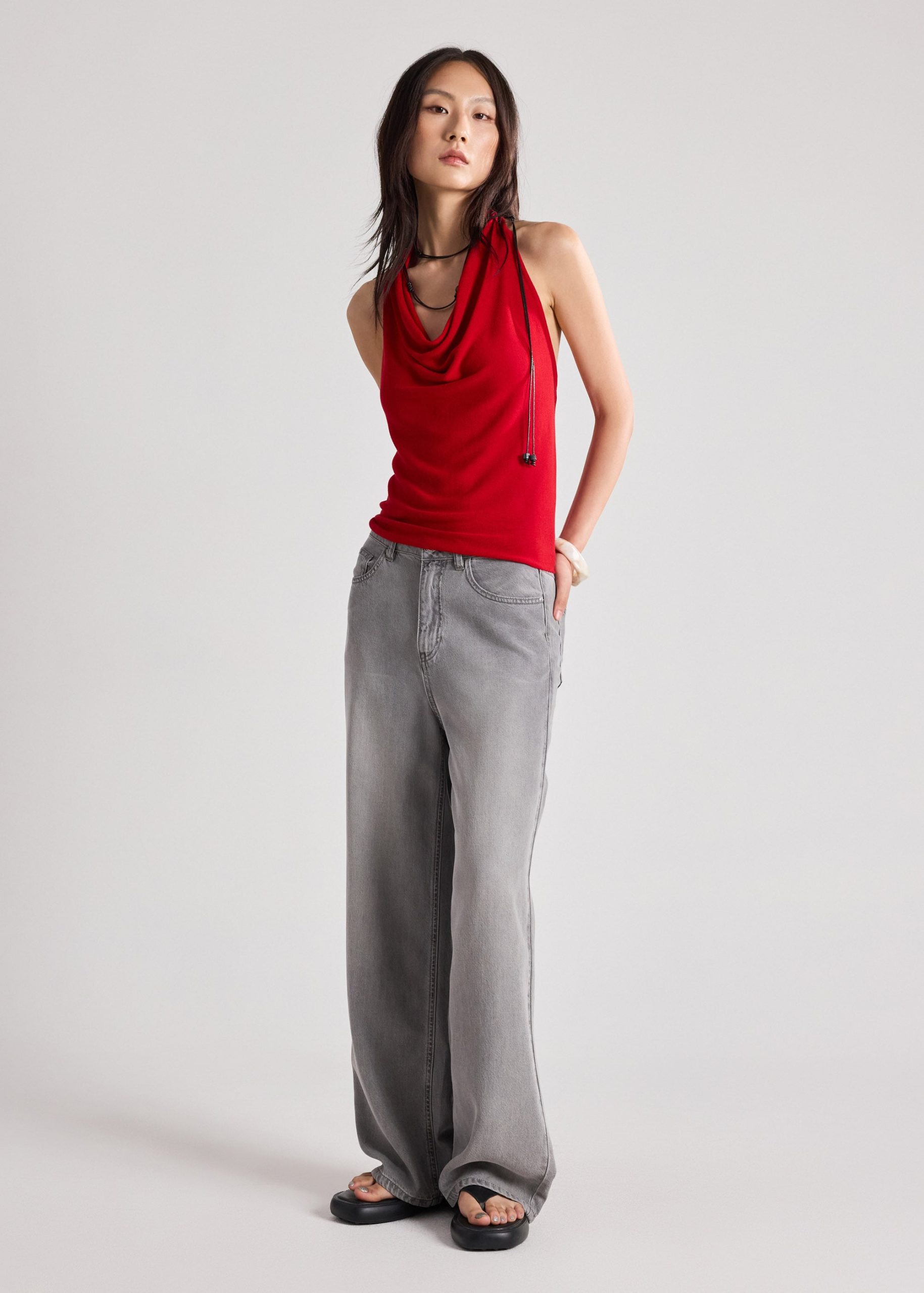 Lyocell Cowl Neck Top - Image 9