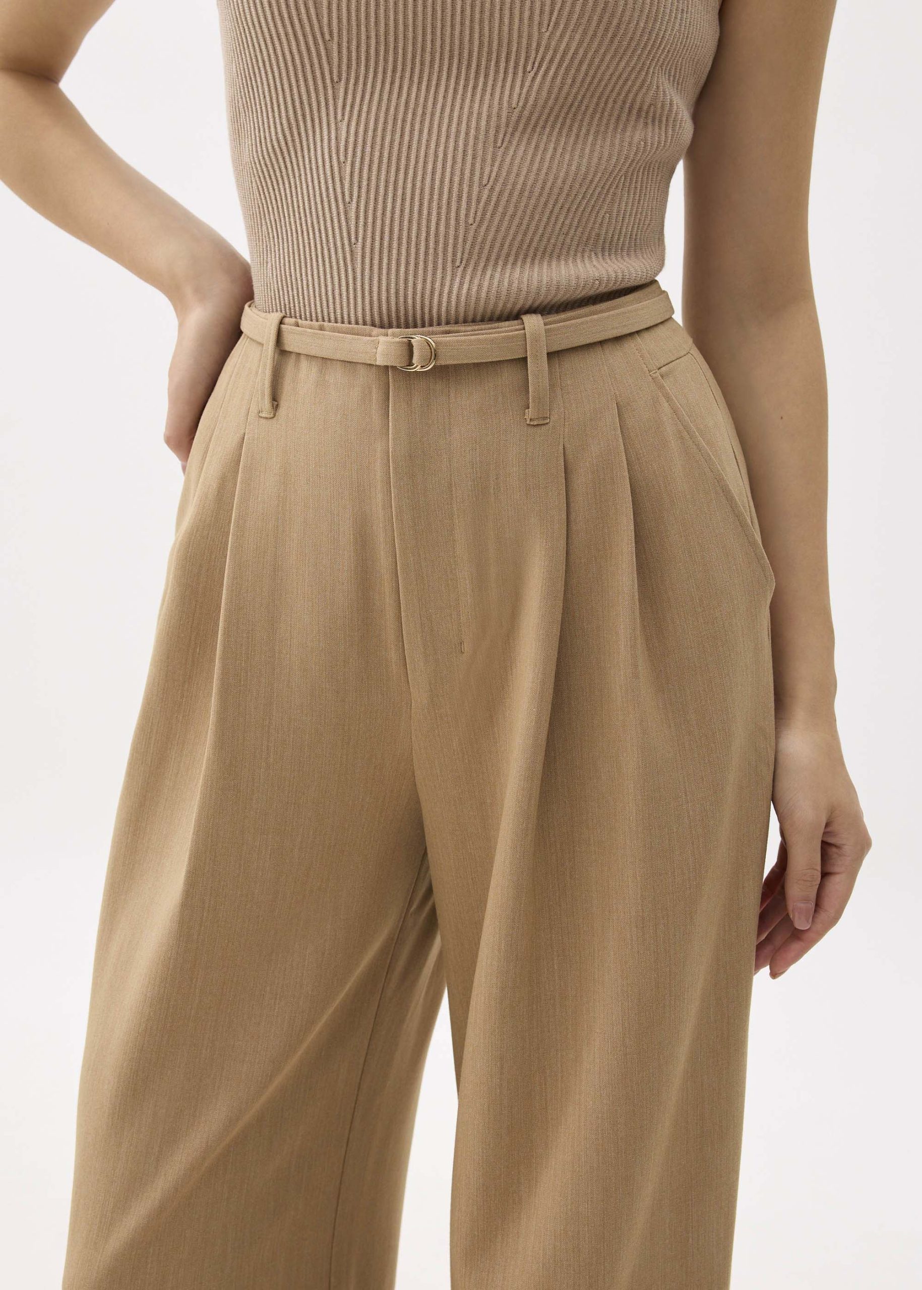 Leggy??Mayumi Elastic Pleated Wide Leg Pants - Image 19