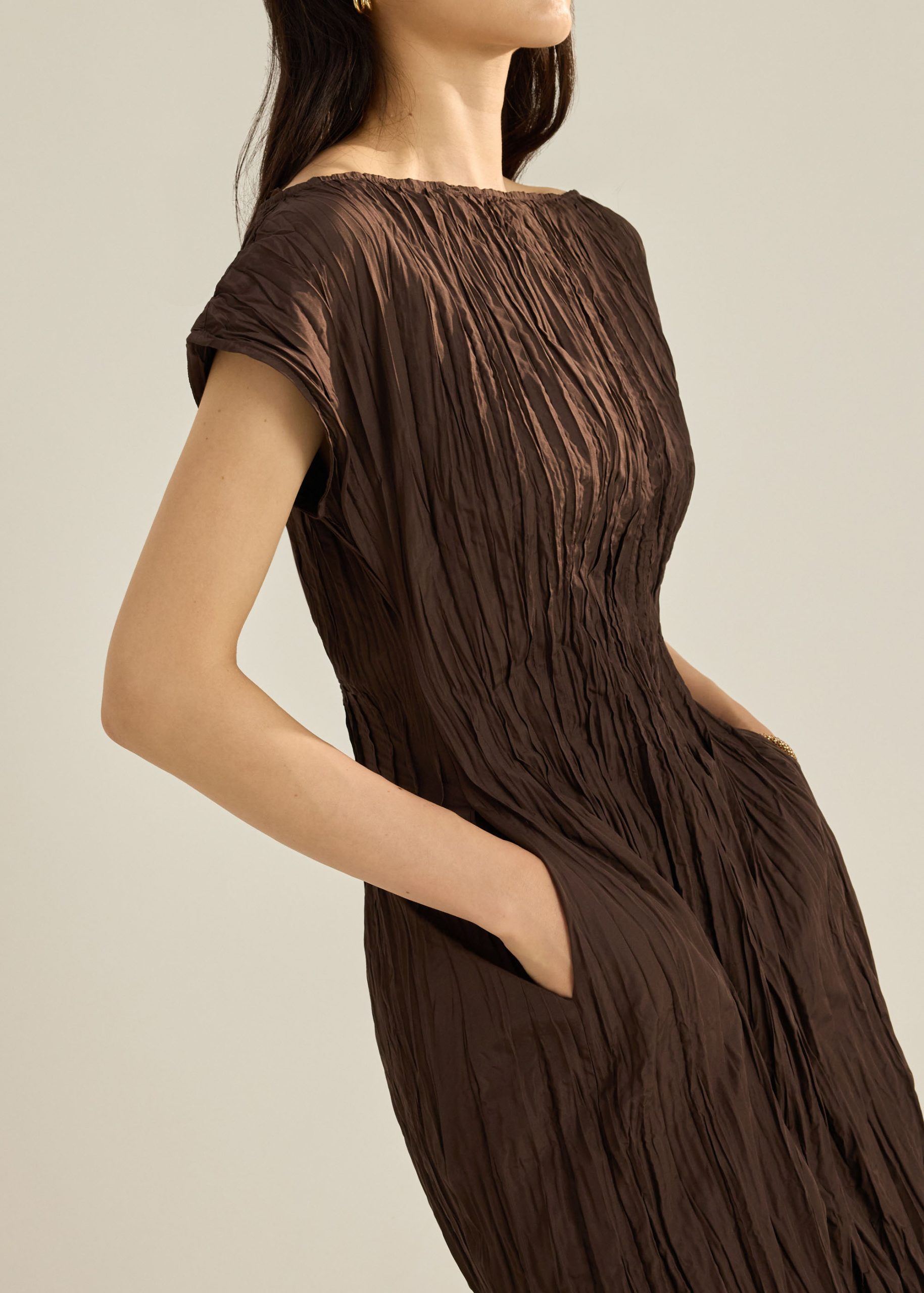 Cleo Multi-way Crinkled Pleats Dress - Image 14