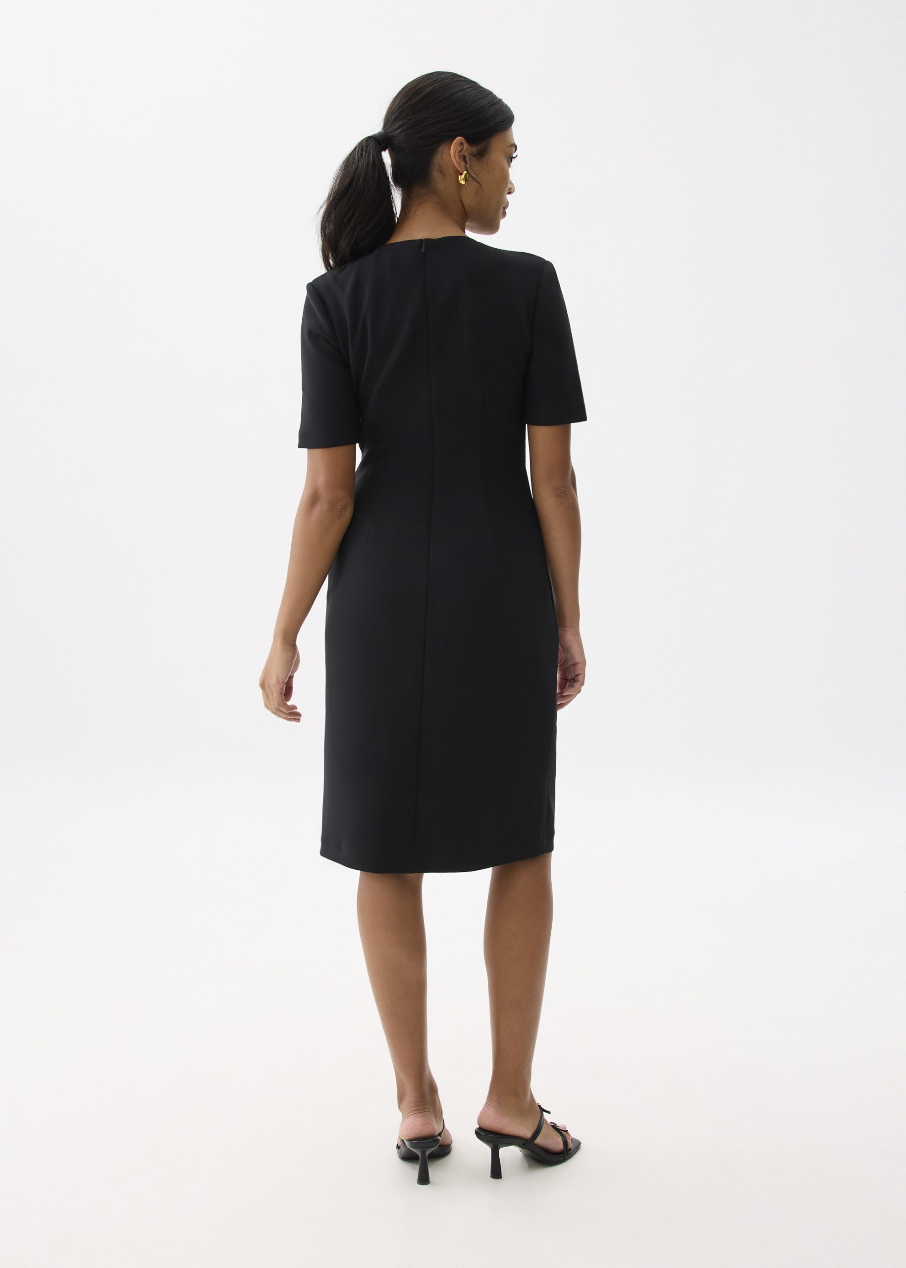 Front Twist Column Midi Dress - Image 5