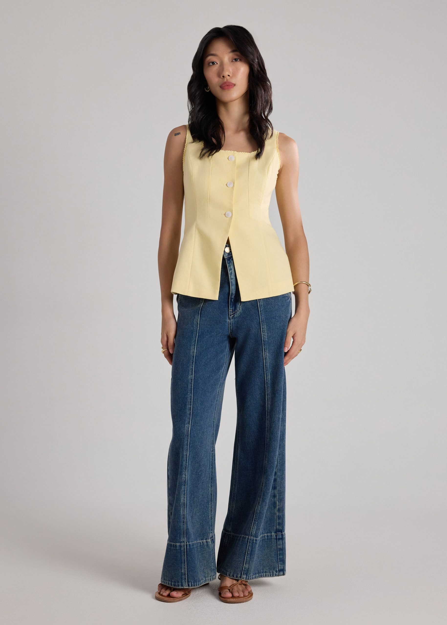 Lace Trim Fitted Top - Image 15