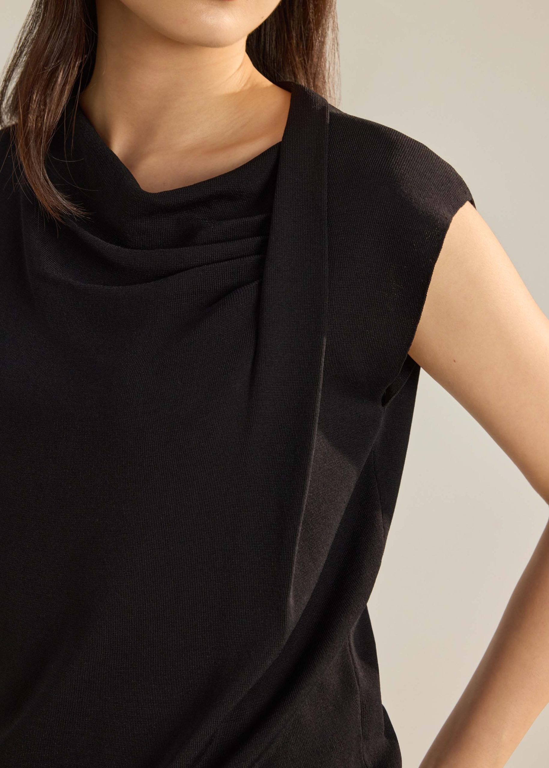 Chelsea Knit Cowl Neck Top - Image 5