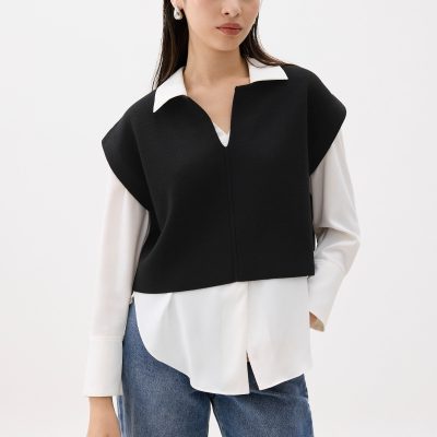 Esha Knit Crop Shell Top