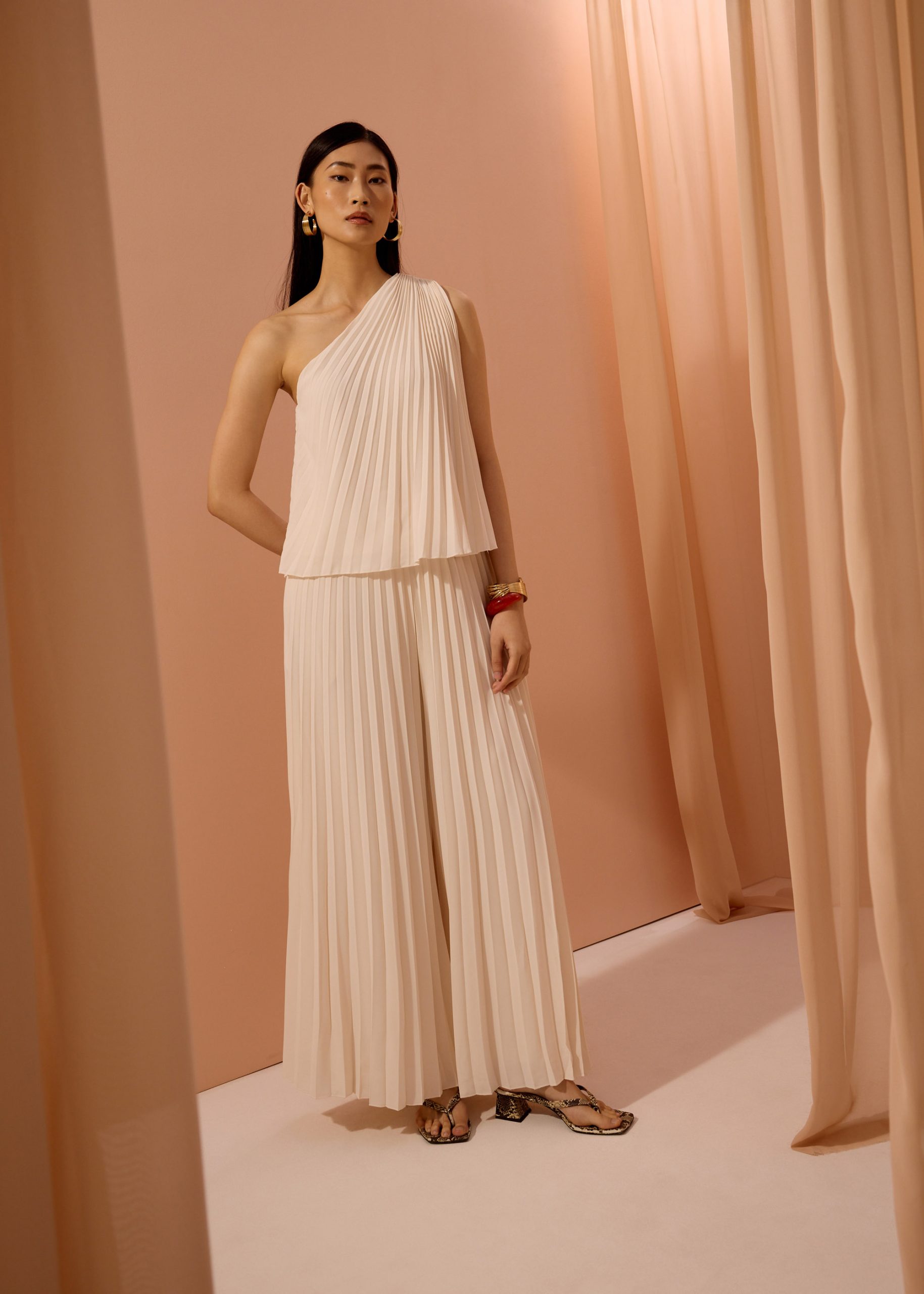 Wei Sunray Pleated Toga Top - Image 12
