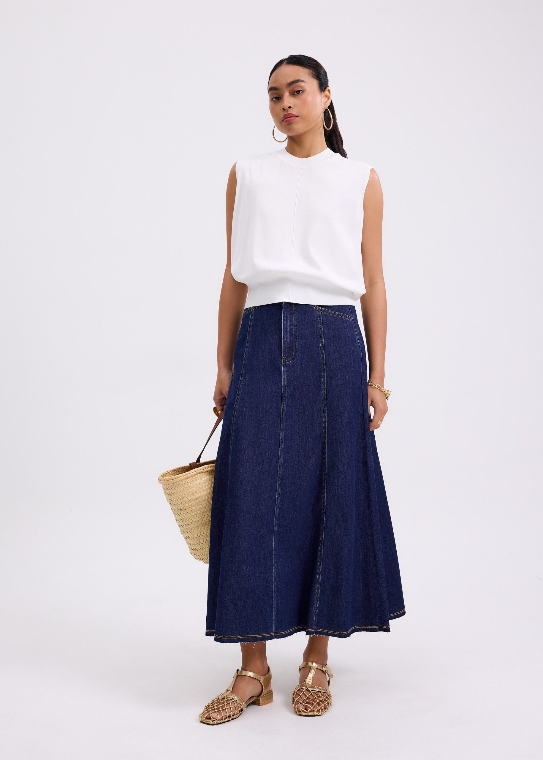 Gracie Knit Round Neck Tank Top - Image 2