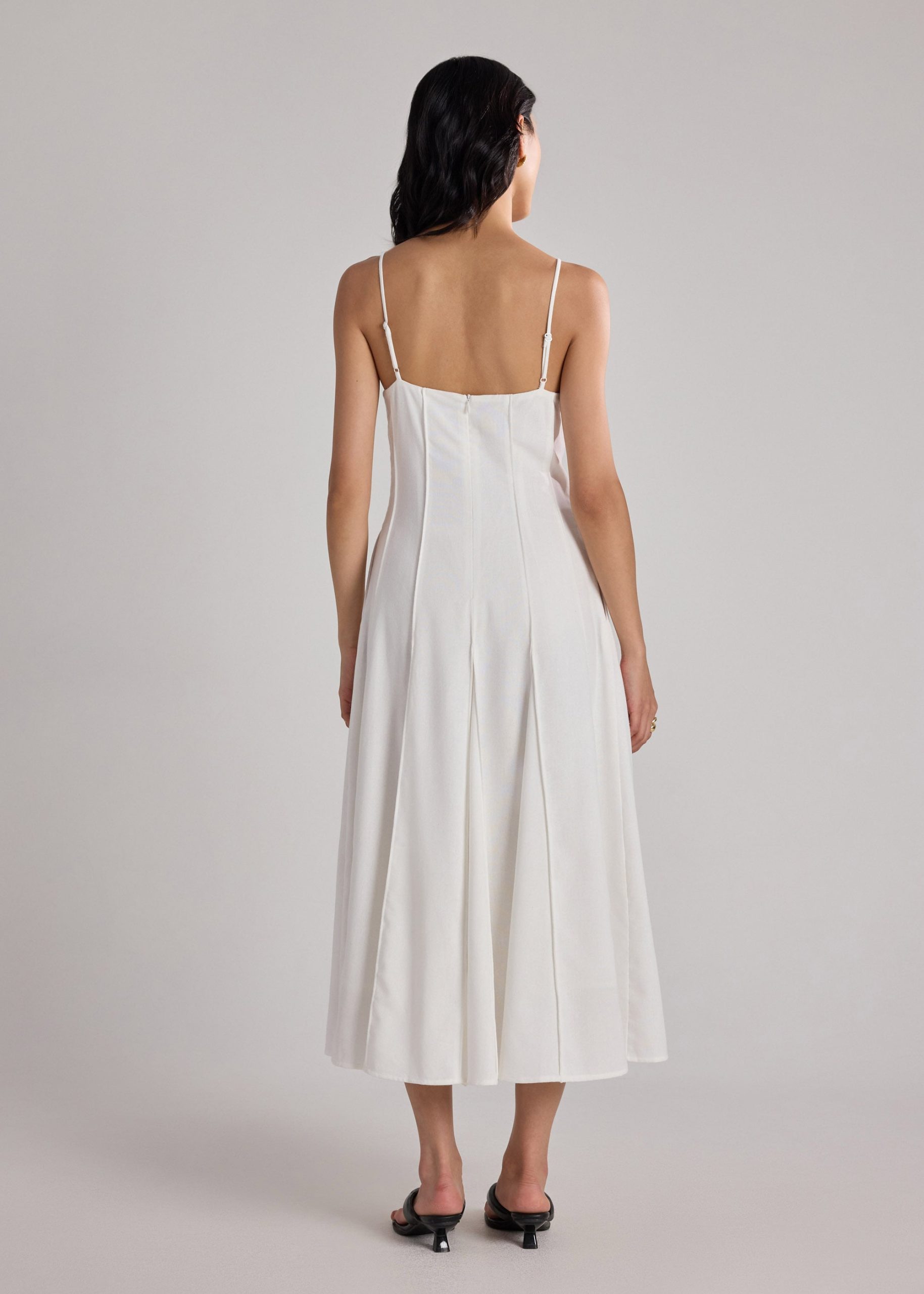 Pintuck Fit & Flare Dress - Image 8