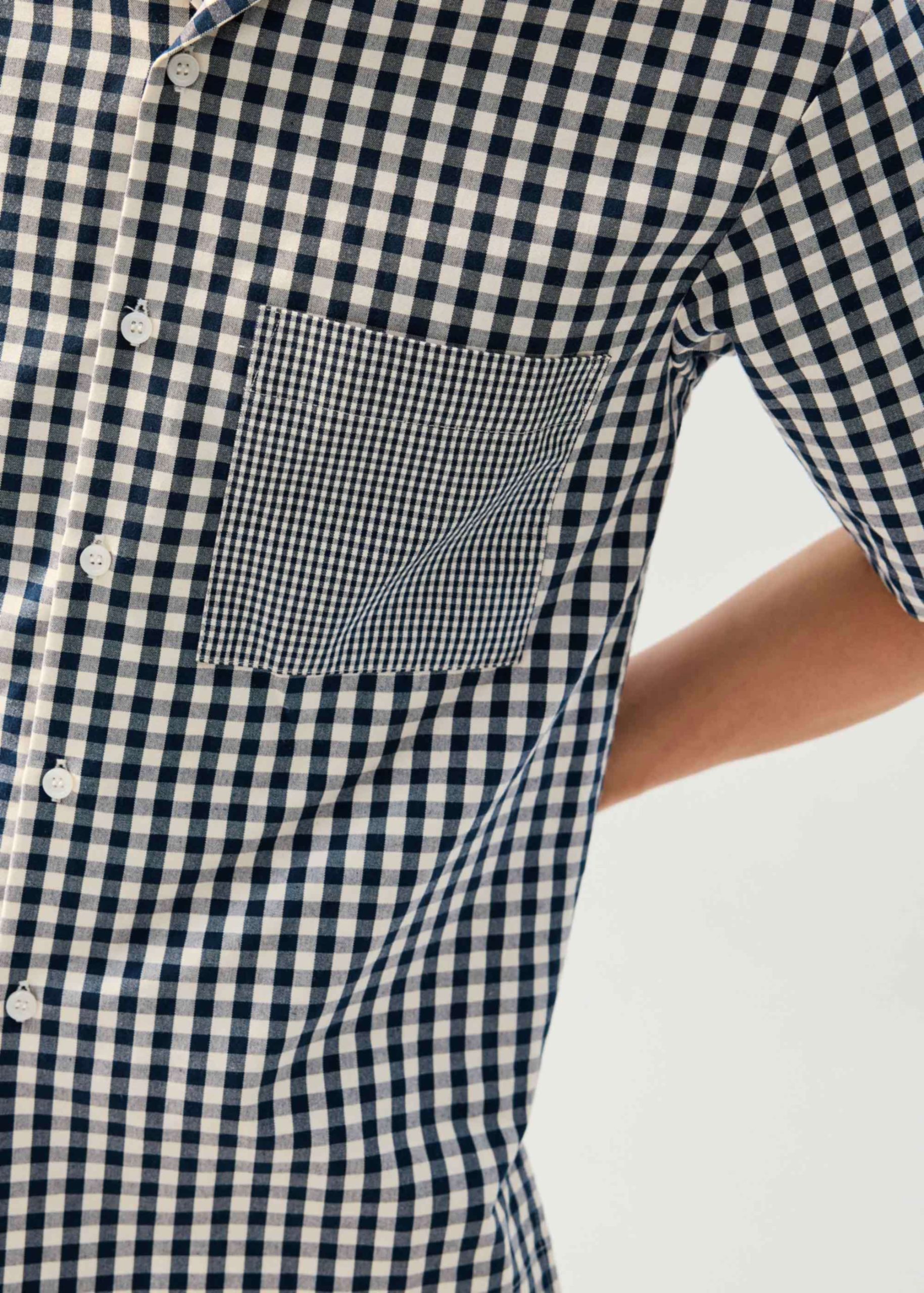 Unisex Relaxed Gingham Cotton Button Down Shirt - Image 11