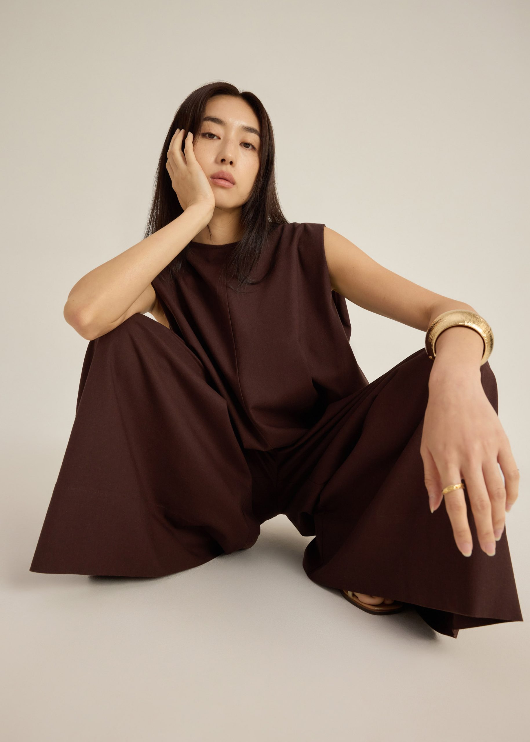Linen Wide Leg Jumpsuit - Image 9