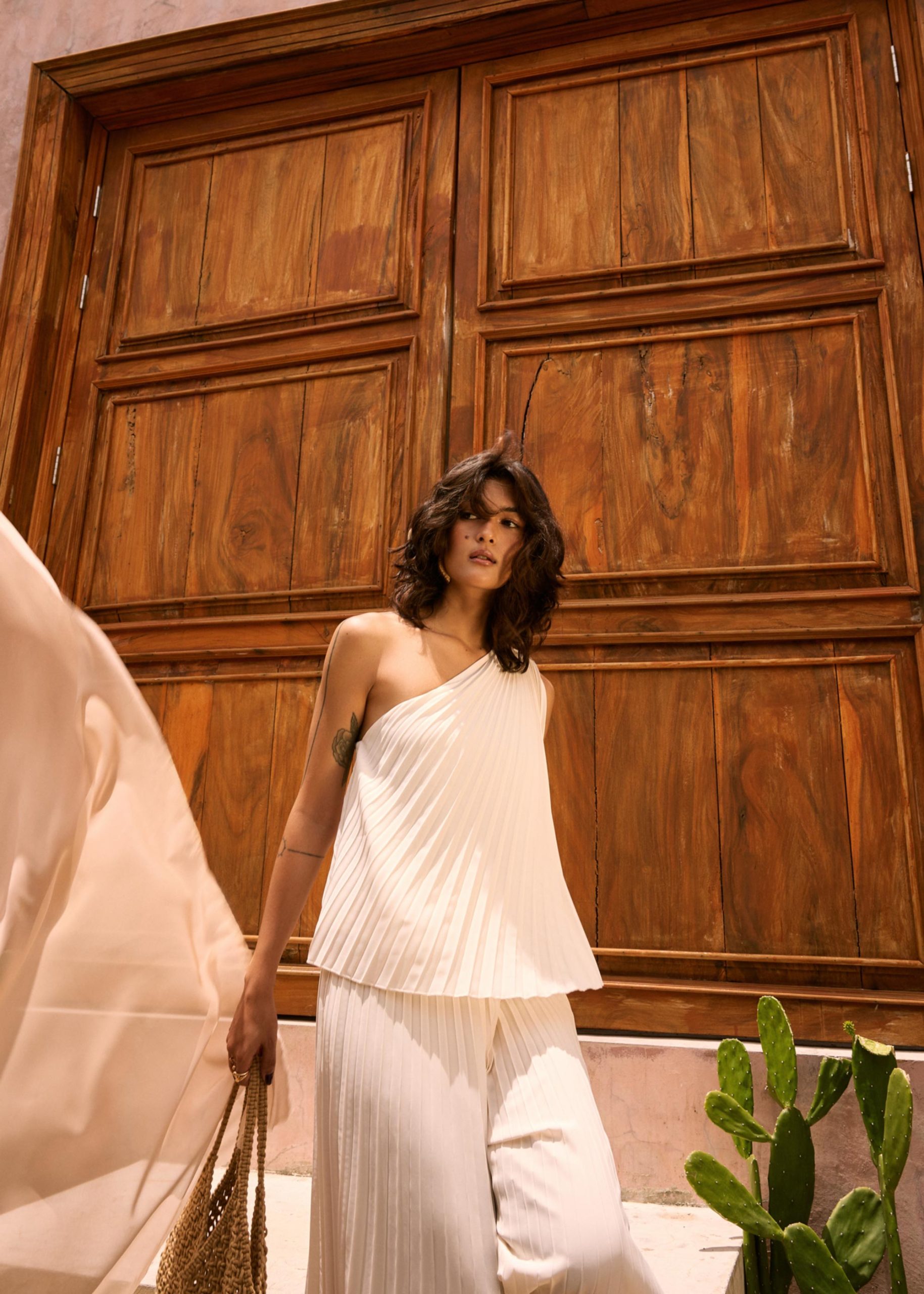 Wei Sunray Pleated Toga Top - Image 8