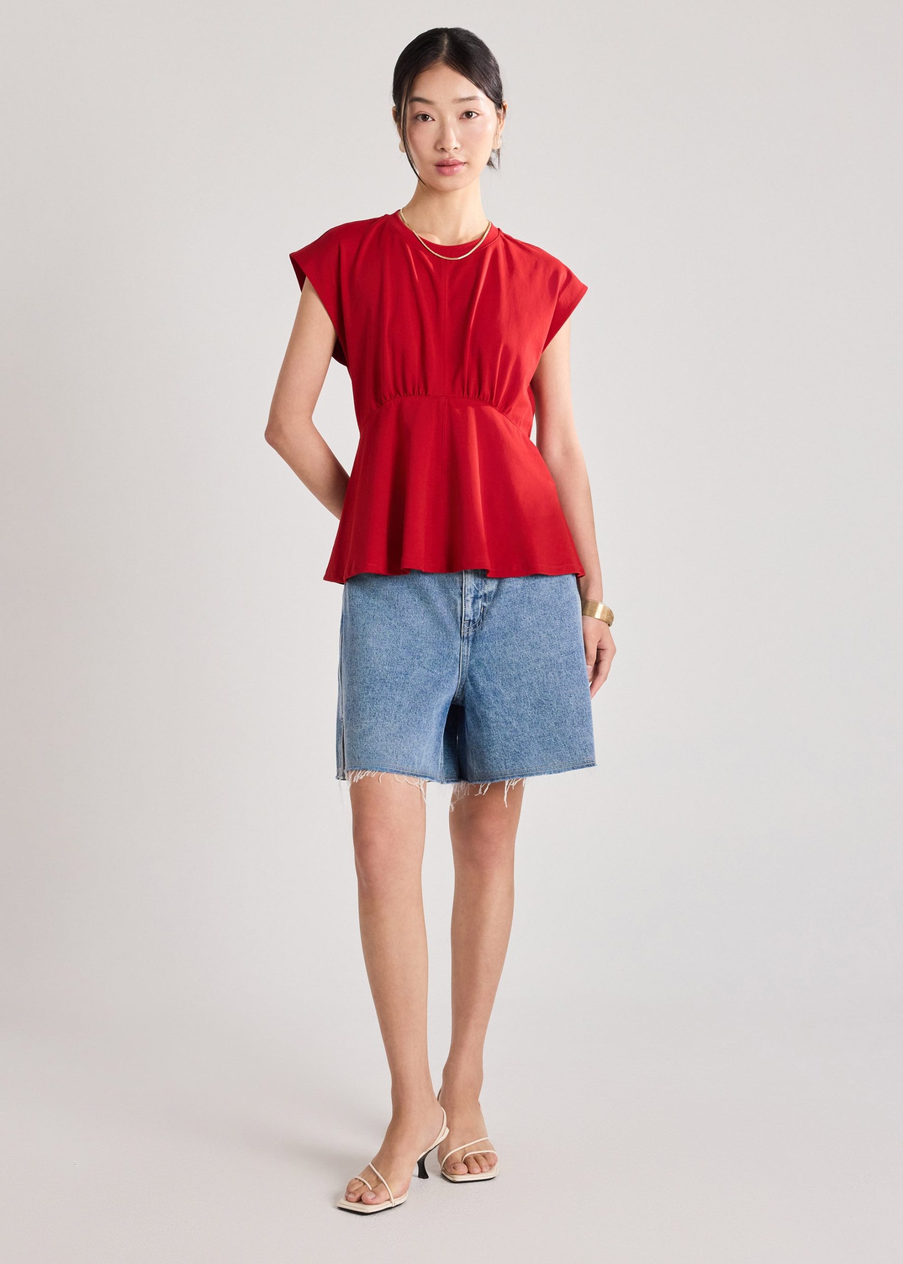 Jersey Peplum Tee - Image 7