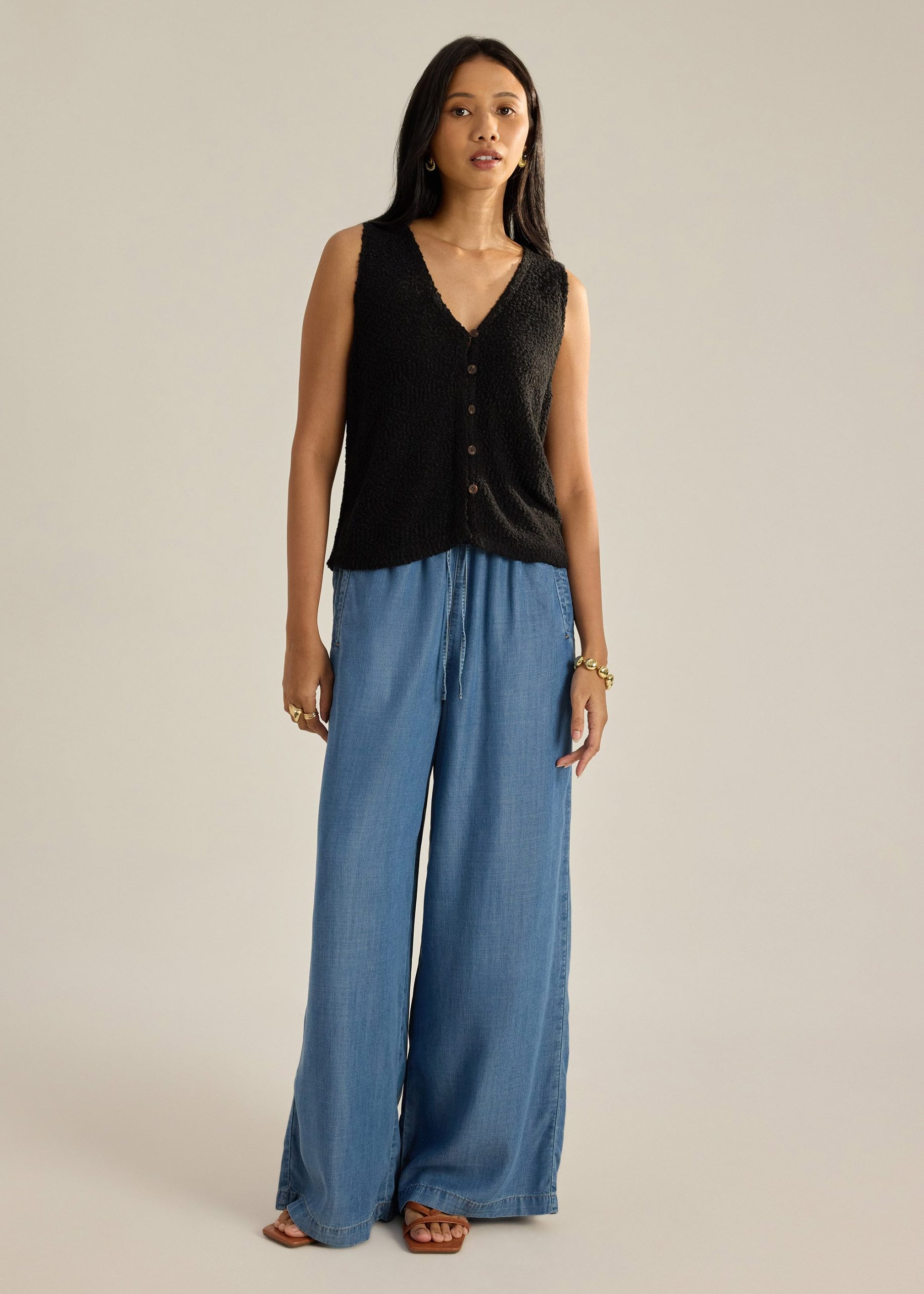 Boucle Knit Vest Top - Image 3