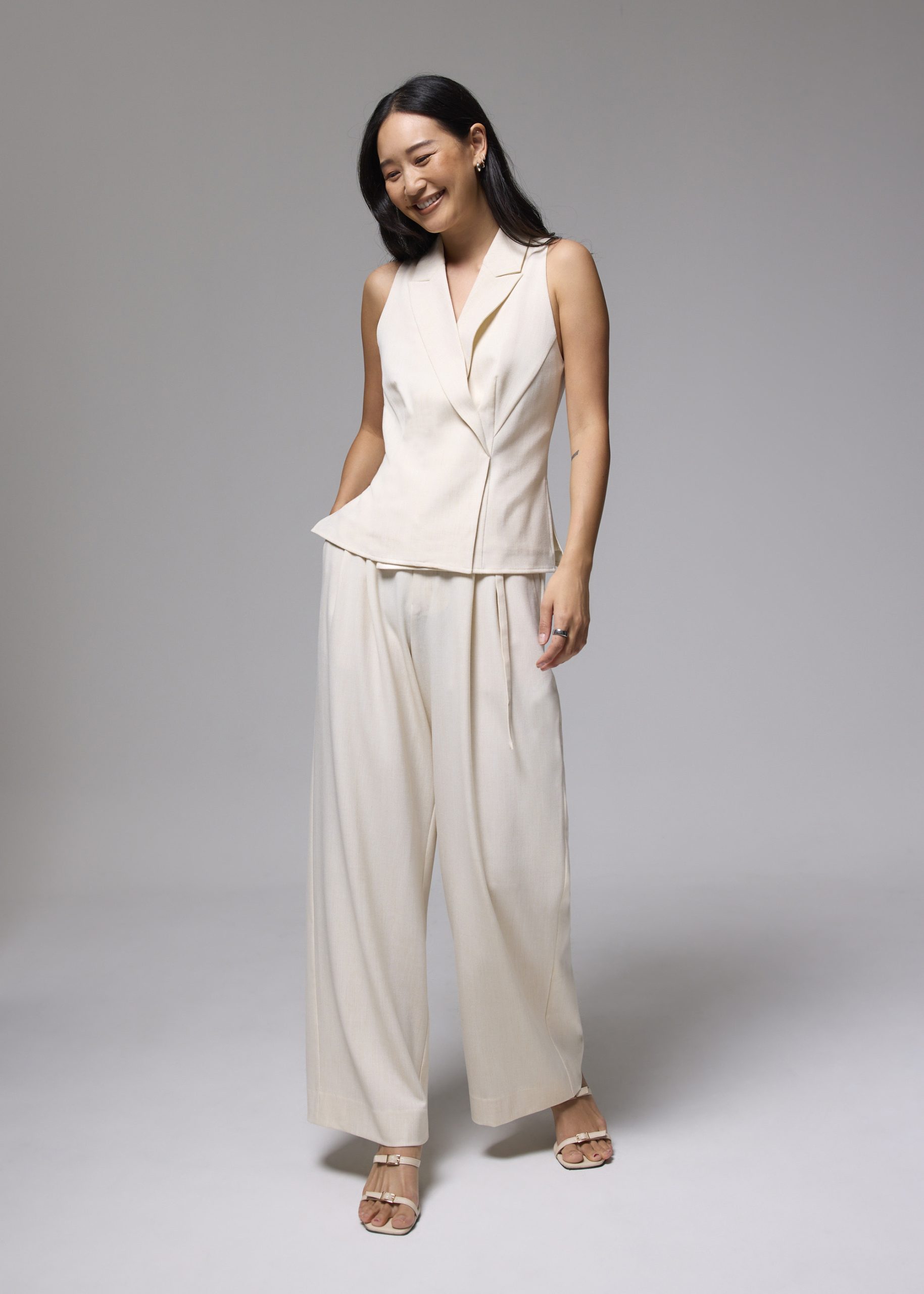 Leggy??Mayumi Elastic Pleated Wide Leg Pants - Image 32