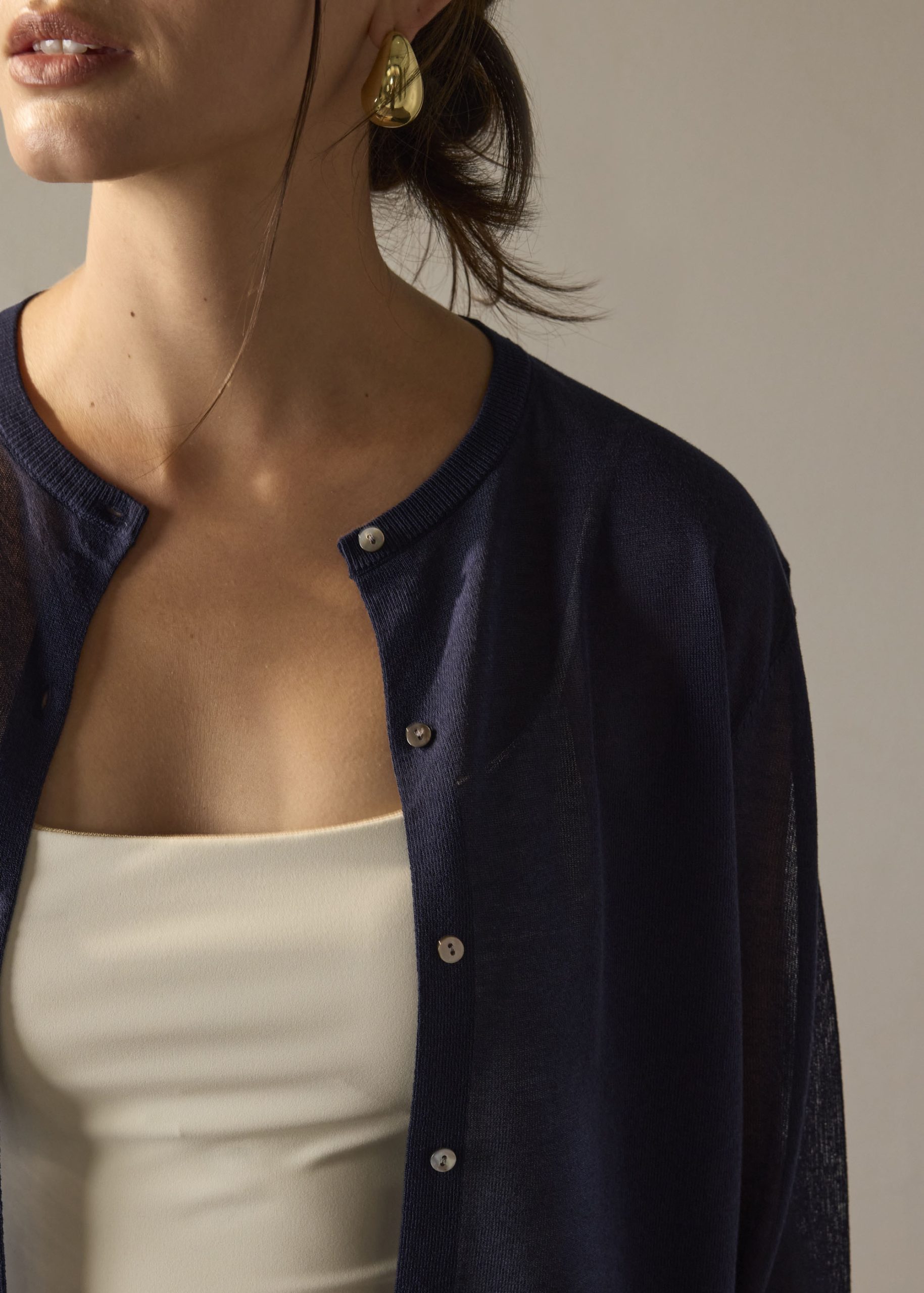 Rocio Sheer Knit Cardigan - Image 10