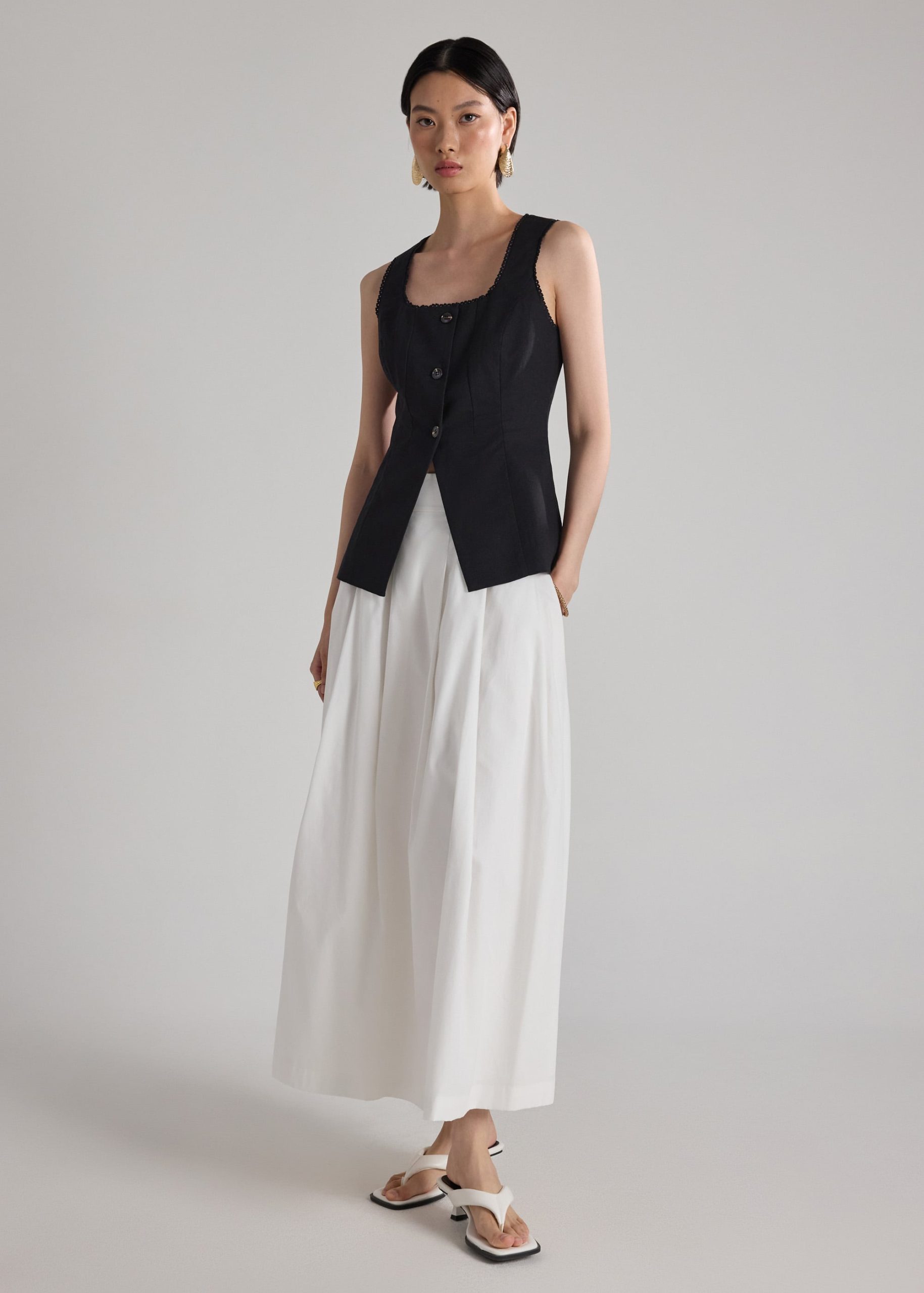 Lace Trim Fitted Top - Image 3