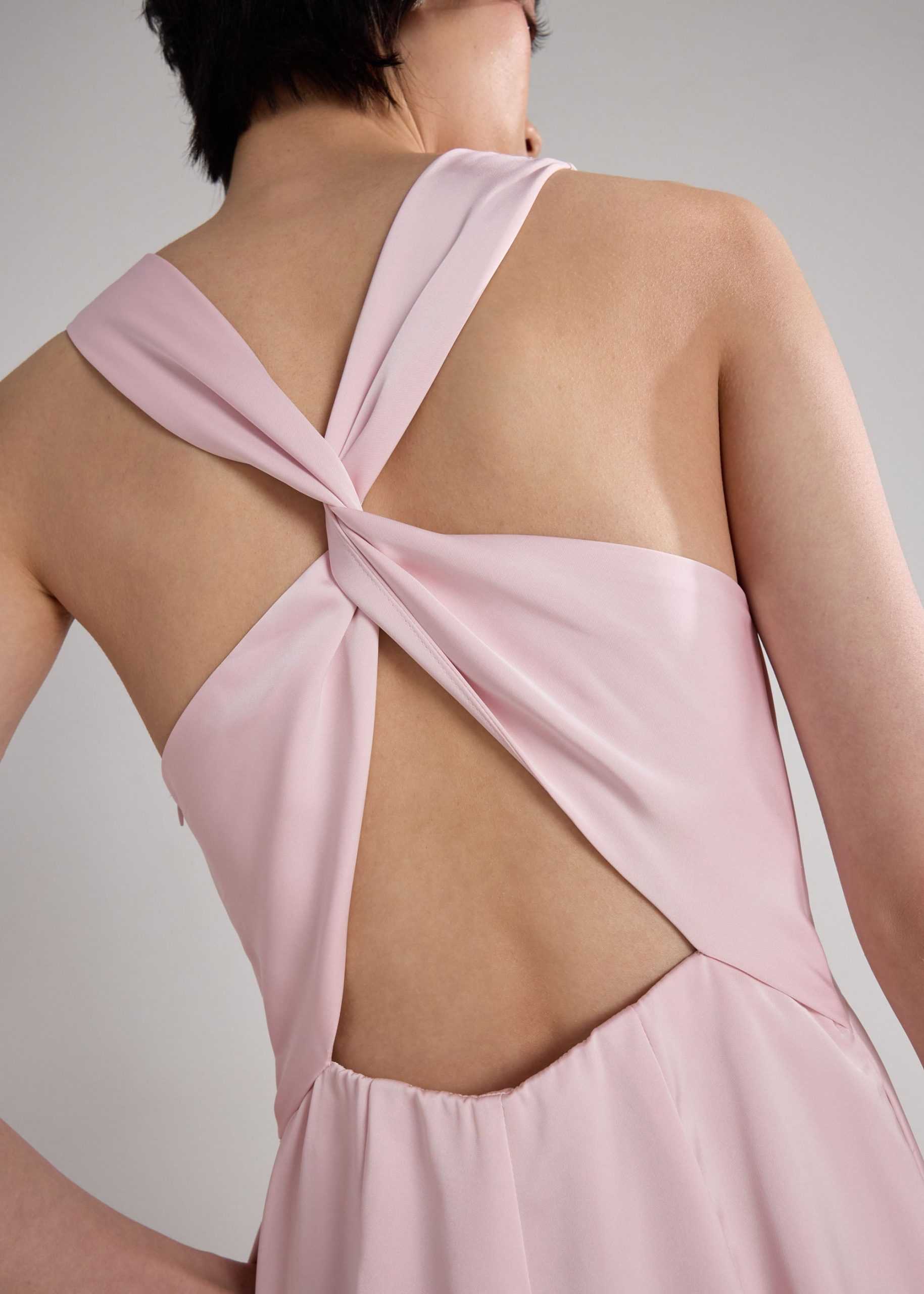 BraFree by LB Satin Cowl Neck Jumpsuit - Image 12
