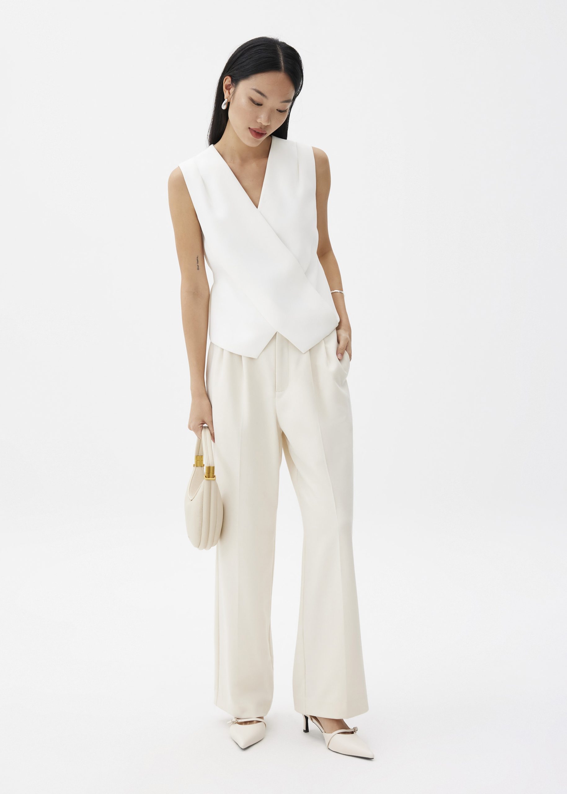 Mae Tailored Cross Over Top - Image 9