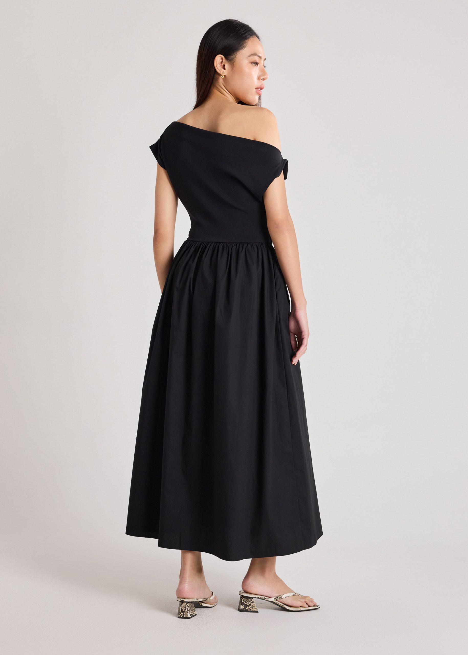 Asymmetric Fit & Flare Midaxi Dress - Image 4