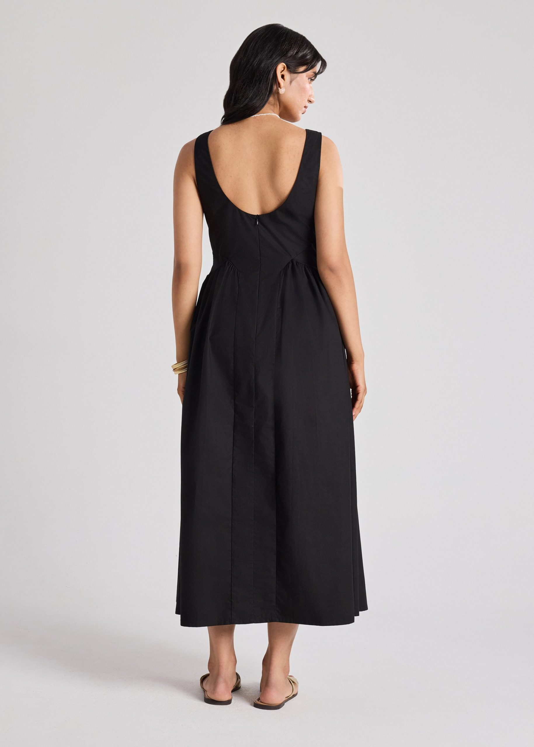 Cotton Fit & Flare Dress - Image 4