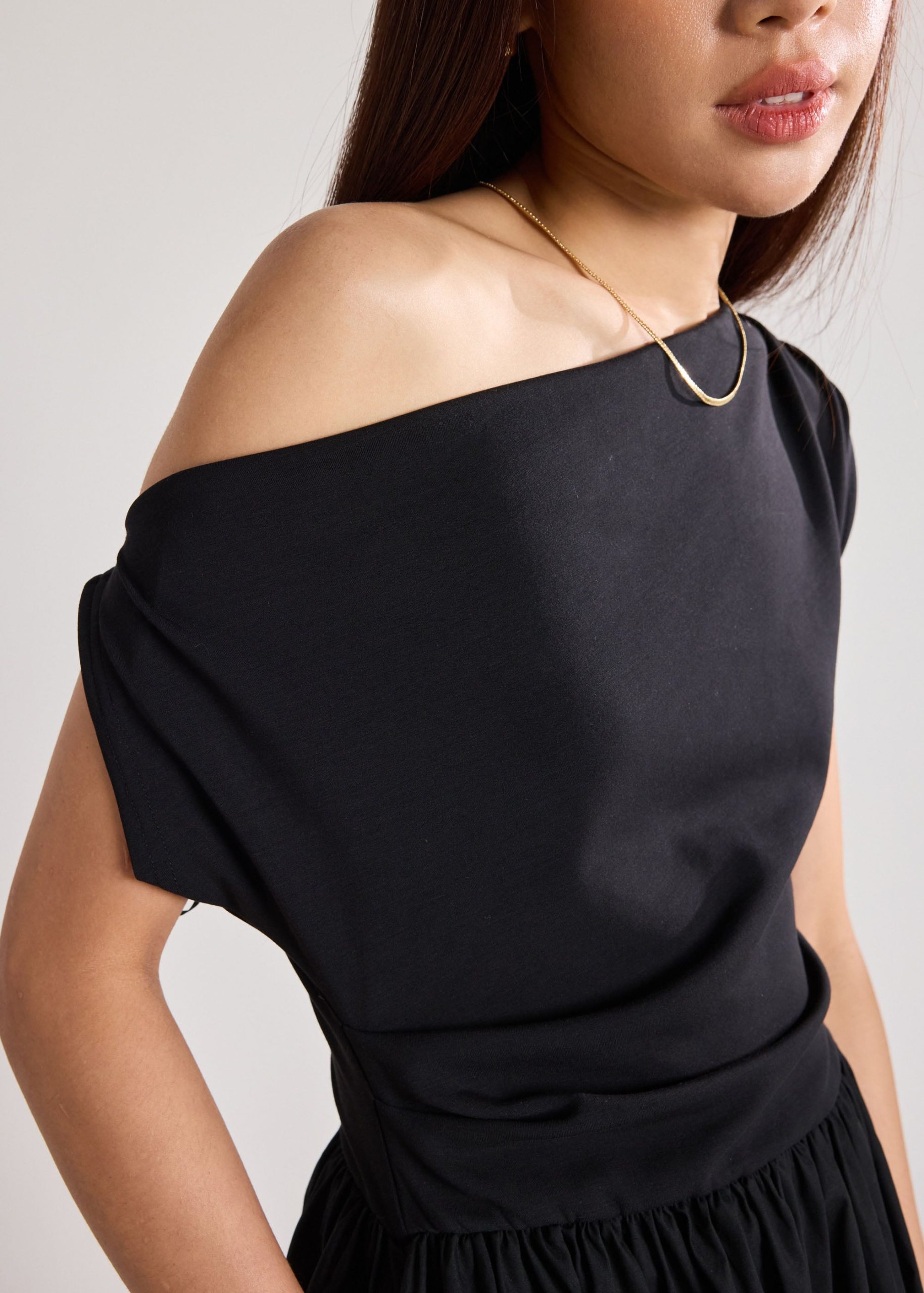 Asymmetric Fit & Flare Midaxi Dress - Image 5